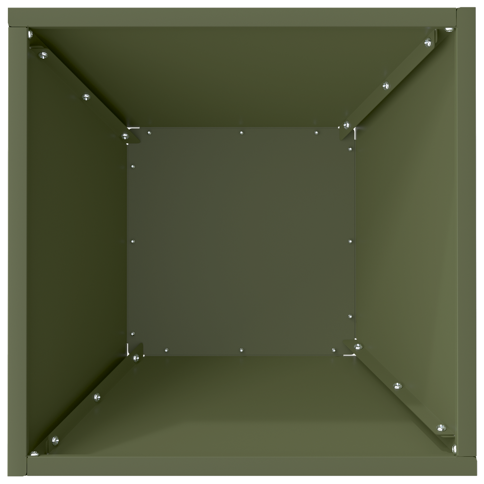 Metal Planter Olive Green Metal Medium Decorative Inlays - Image 8