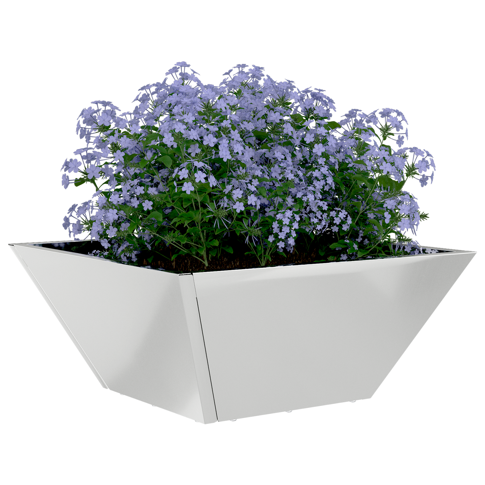 Metal Planter Set Galvanised steel 35 x 35 x 15 cm - Image 3