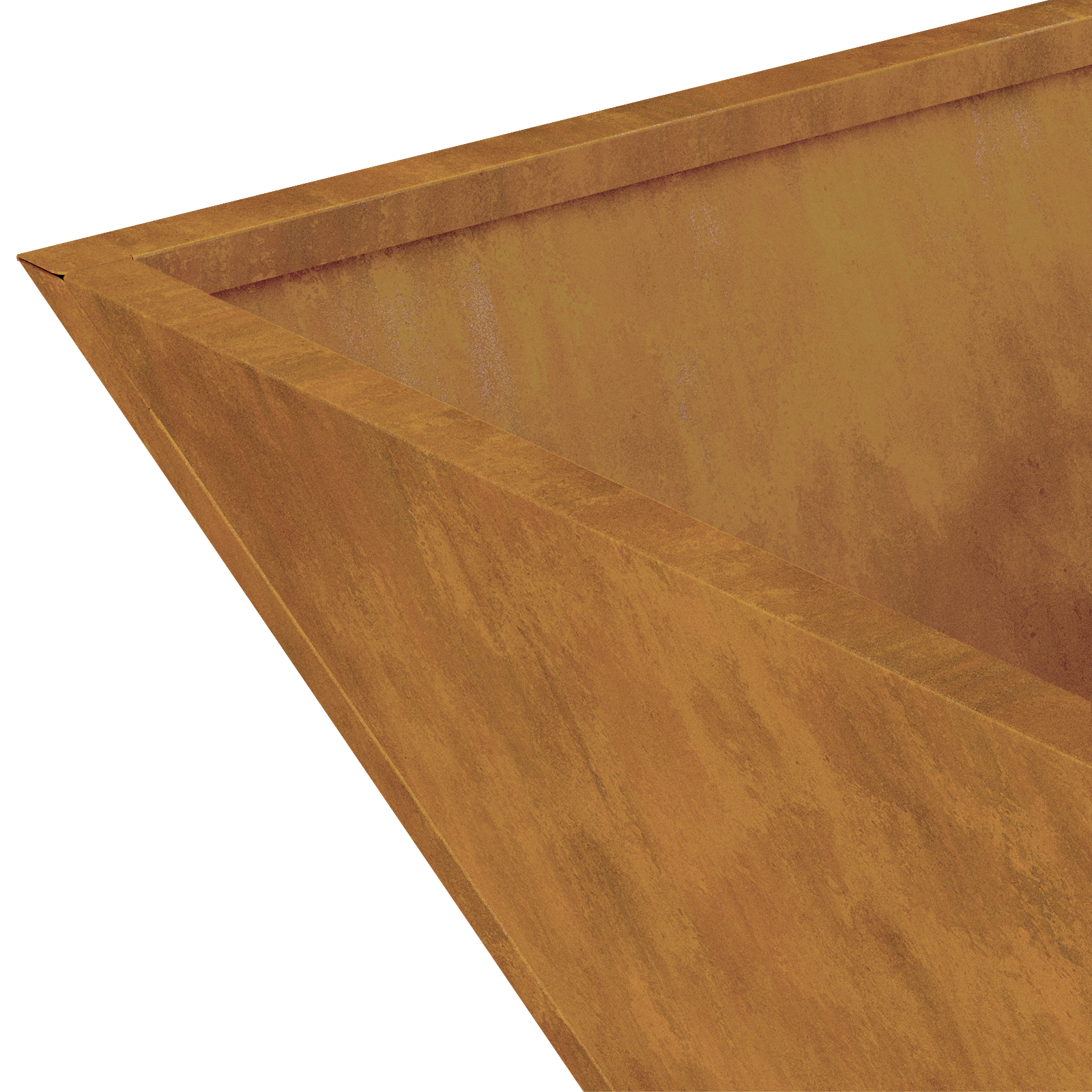 Metal Planter Weathering Steel 35 x 35 x 15 cm Durable - Image 10