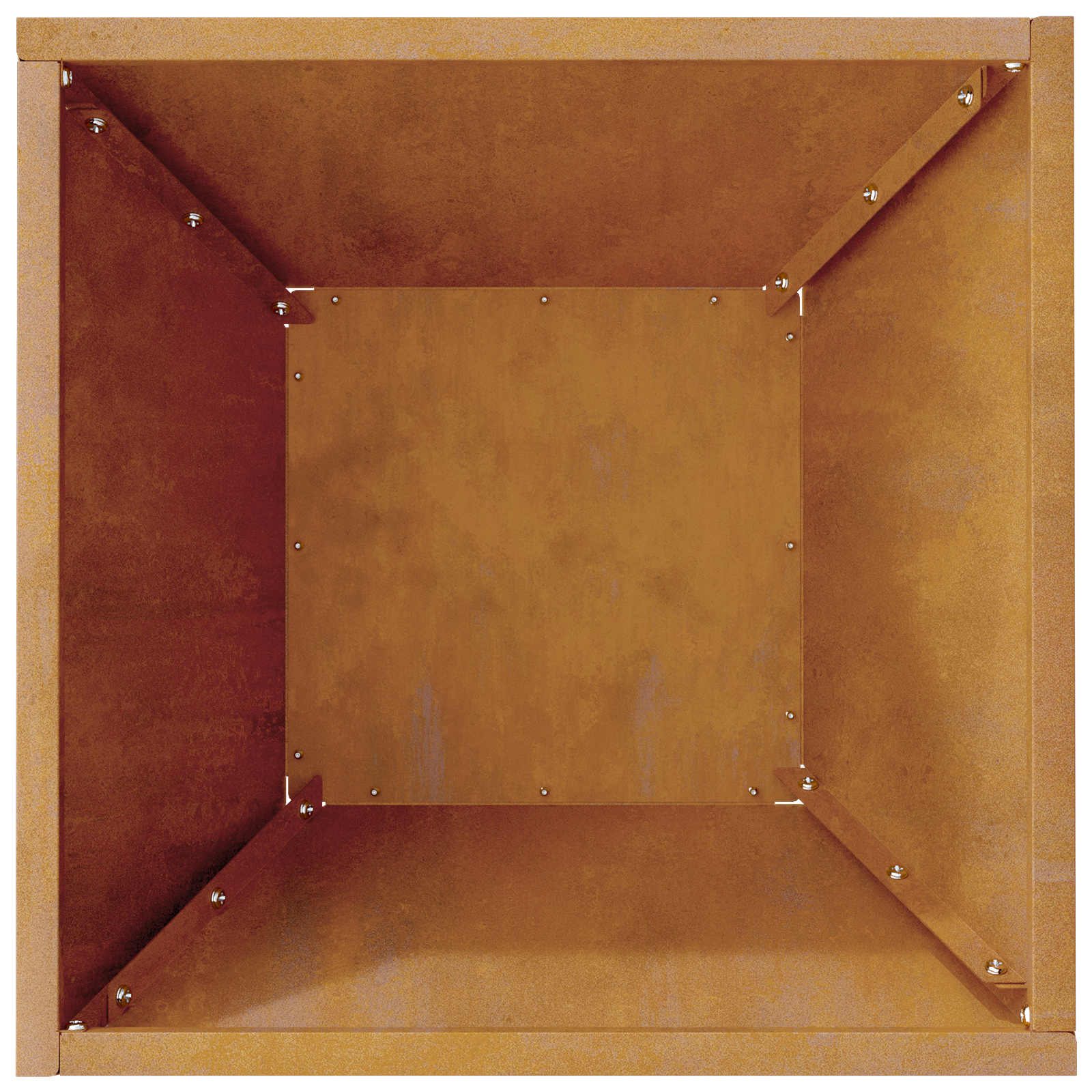 Metal Planter Weathering Steel 35 x 35 x 15 cm Durable - Image 9