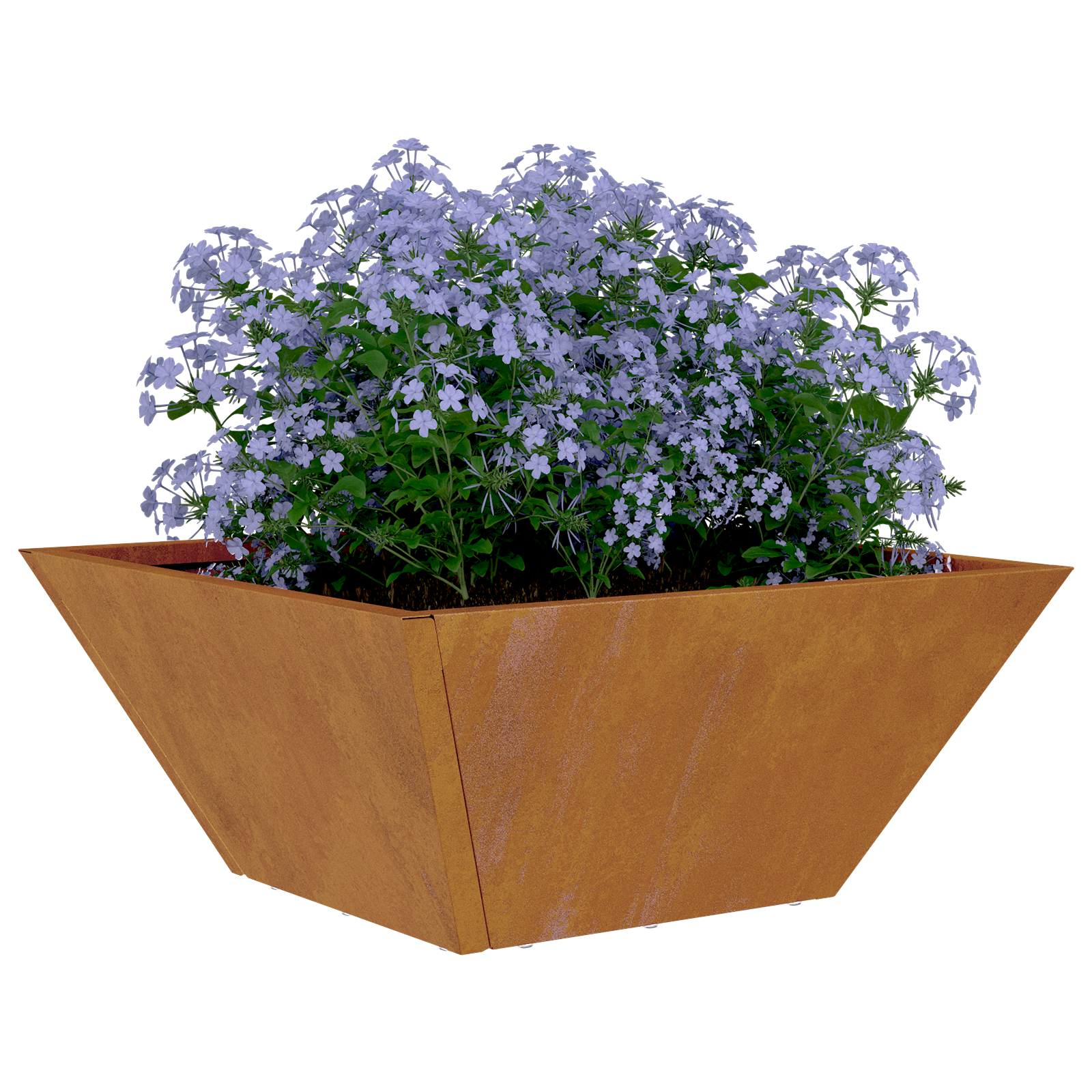 Metal Planter Weathering Steel 35 x 35 x 15 cm Durable - Image 3