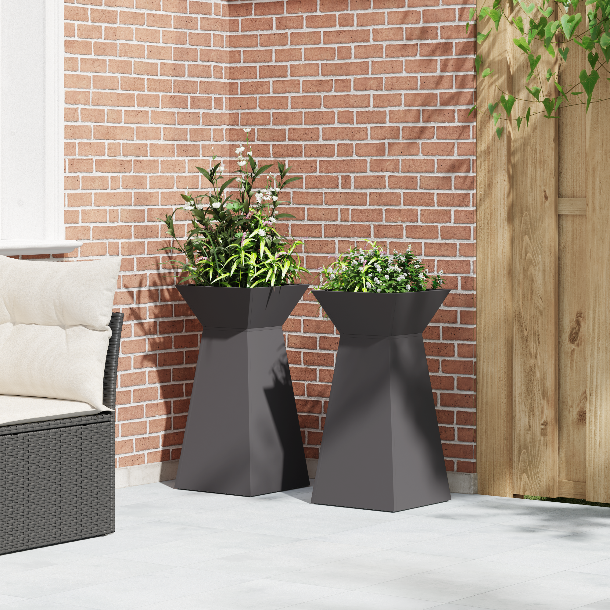 Plant Stand Black Plastic 35 x 35 x 73 cm Plant Stand - Image 4