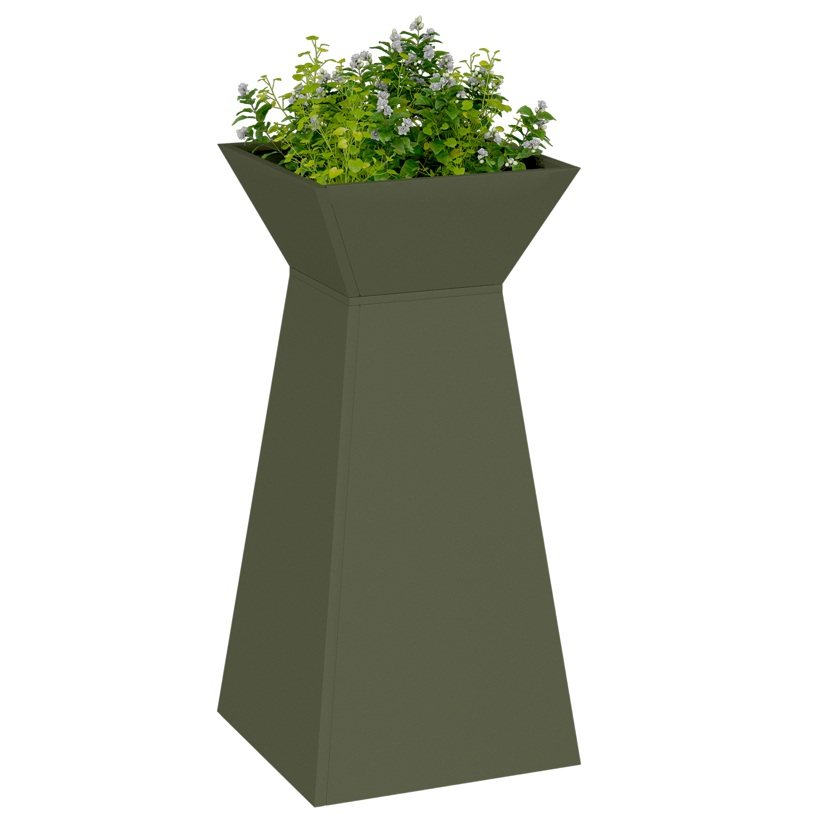Plant Stand Set Olive Green Metal 35 x 35 x 73 cm - Image 3