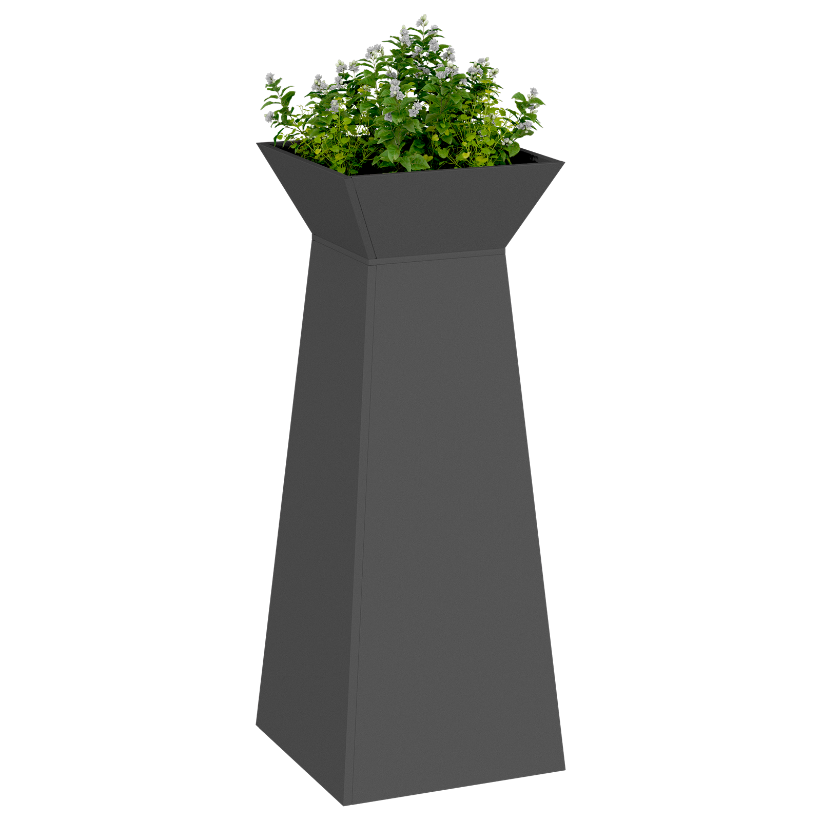 Plant Stand Black Metal 40 x 40 x 101 cm Planters Plant Stand - Image 3