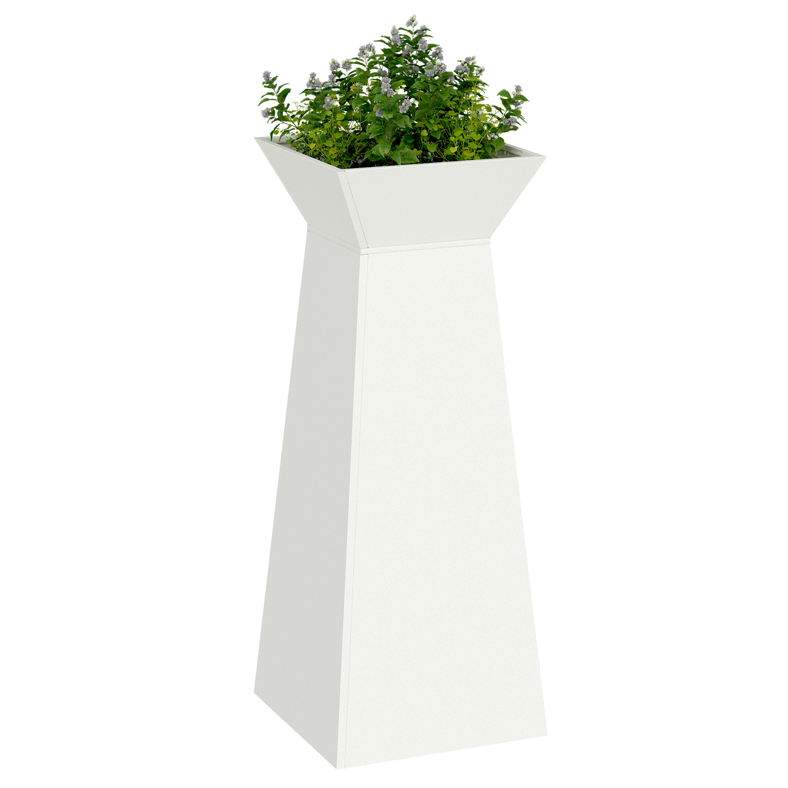 Cone-Shaped Plant Stand White Plastic Large Decorative Inlays - Image 3