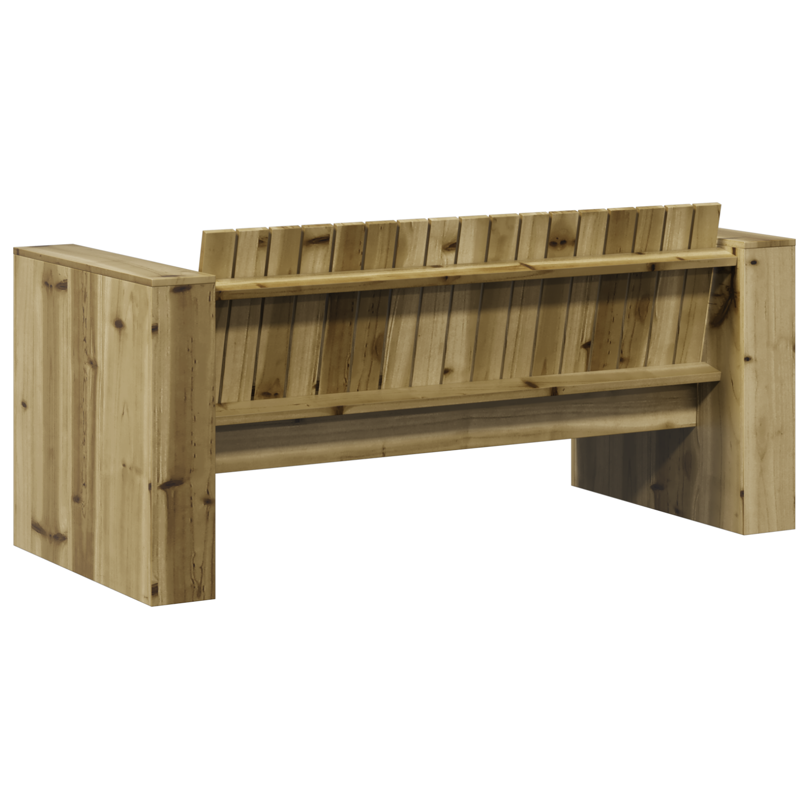 Garden Sofa 2-Seater 134x60x62 cm Treated Pine Wood - Image 5