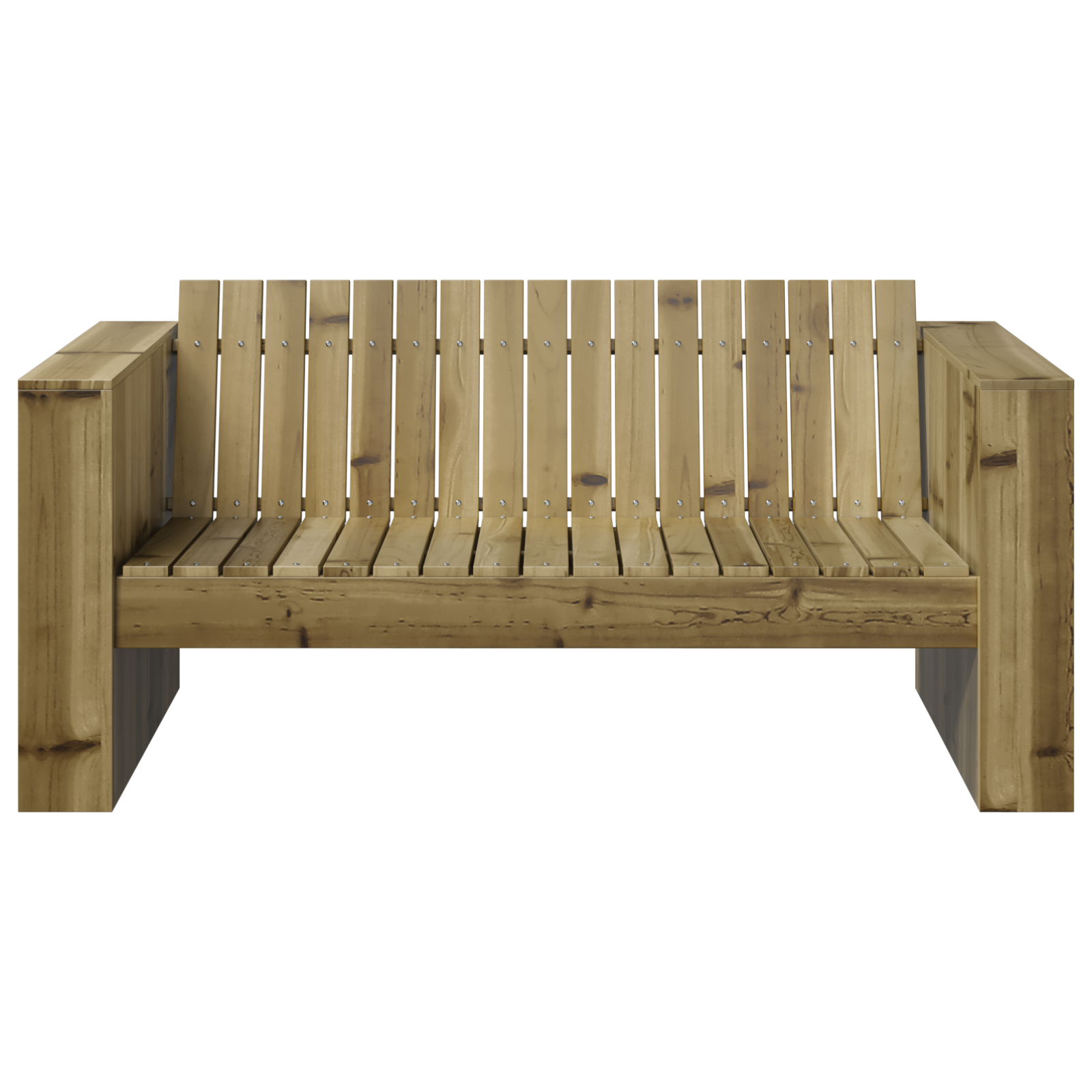 Garden Sofa 2-Seater 134x60x62 cm Treated Pine Wood - Image 3