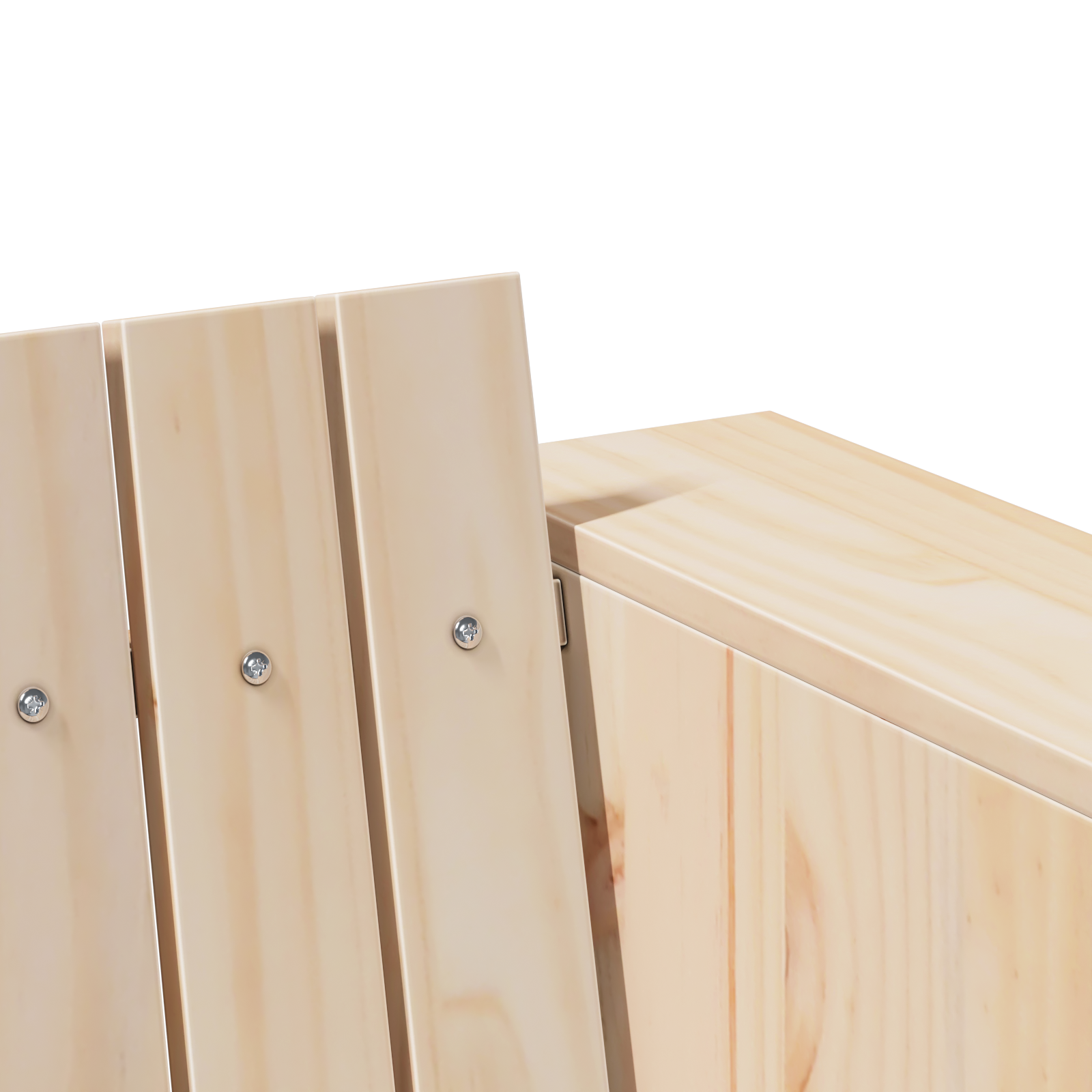 Garden Sofa 3-Seater Natural Solid Pine wood Medium Durable - Image 6