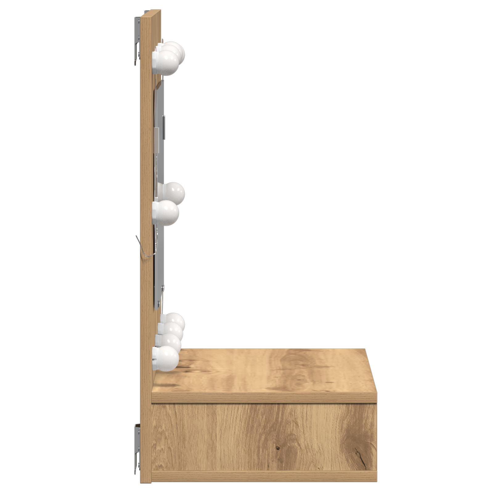 Vanity Unit with Mirror Artisan Oak MDF, Glass 60 x 31.5 x 62 cm - Image 5