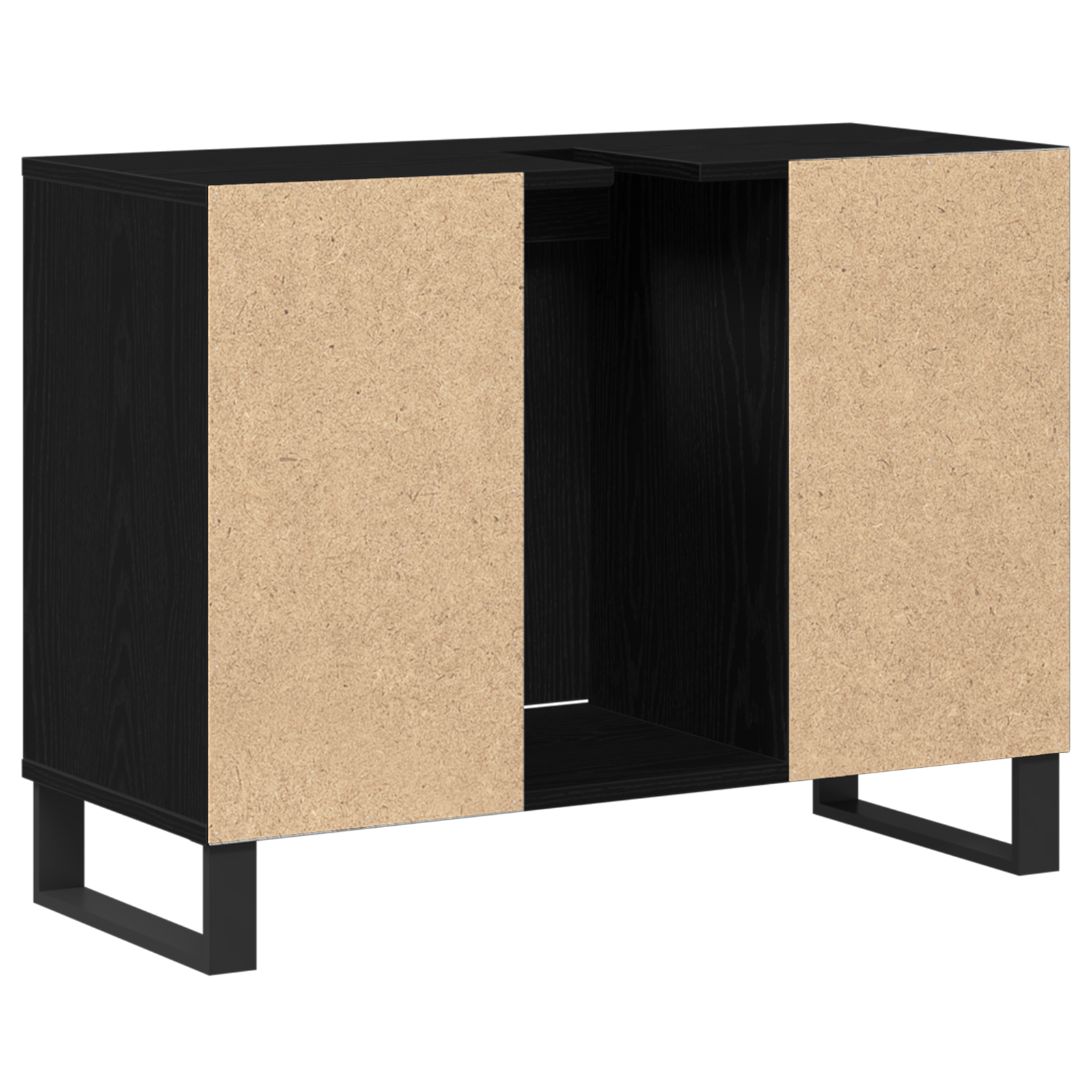 Black Oak Vanity Unit Black oak MDF Medium Bathroom Vanity - Image 8