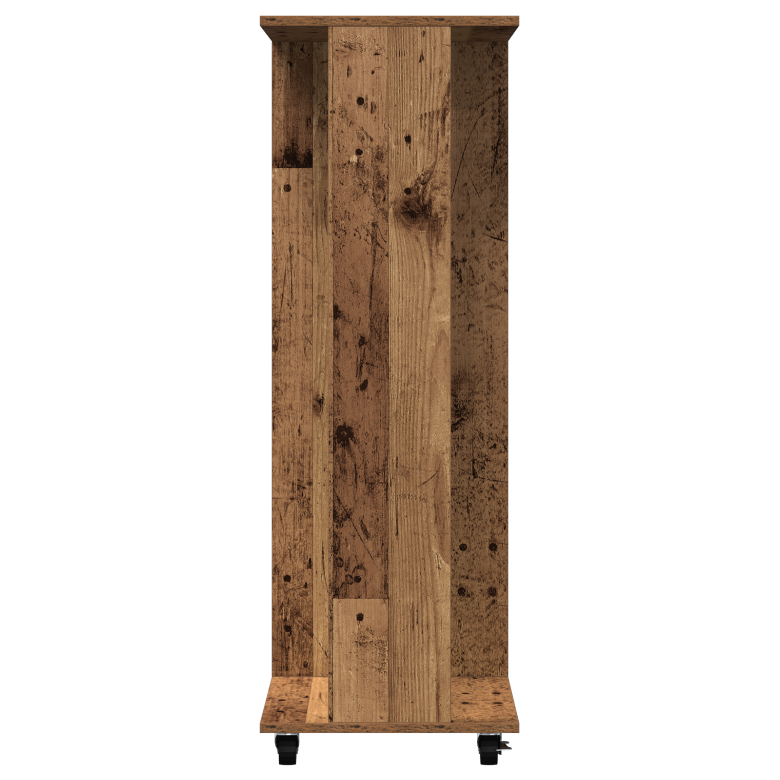 Wardrobe with Wheels Old Wood 102x38x110 cm Engineered Wood - Image 6