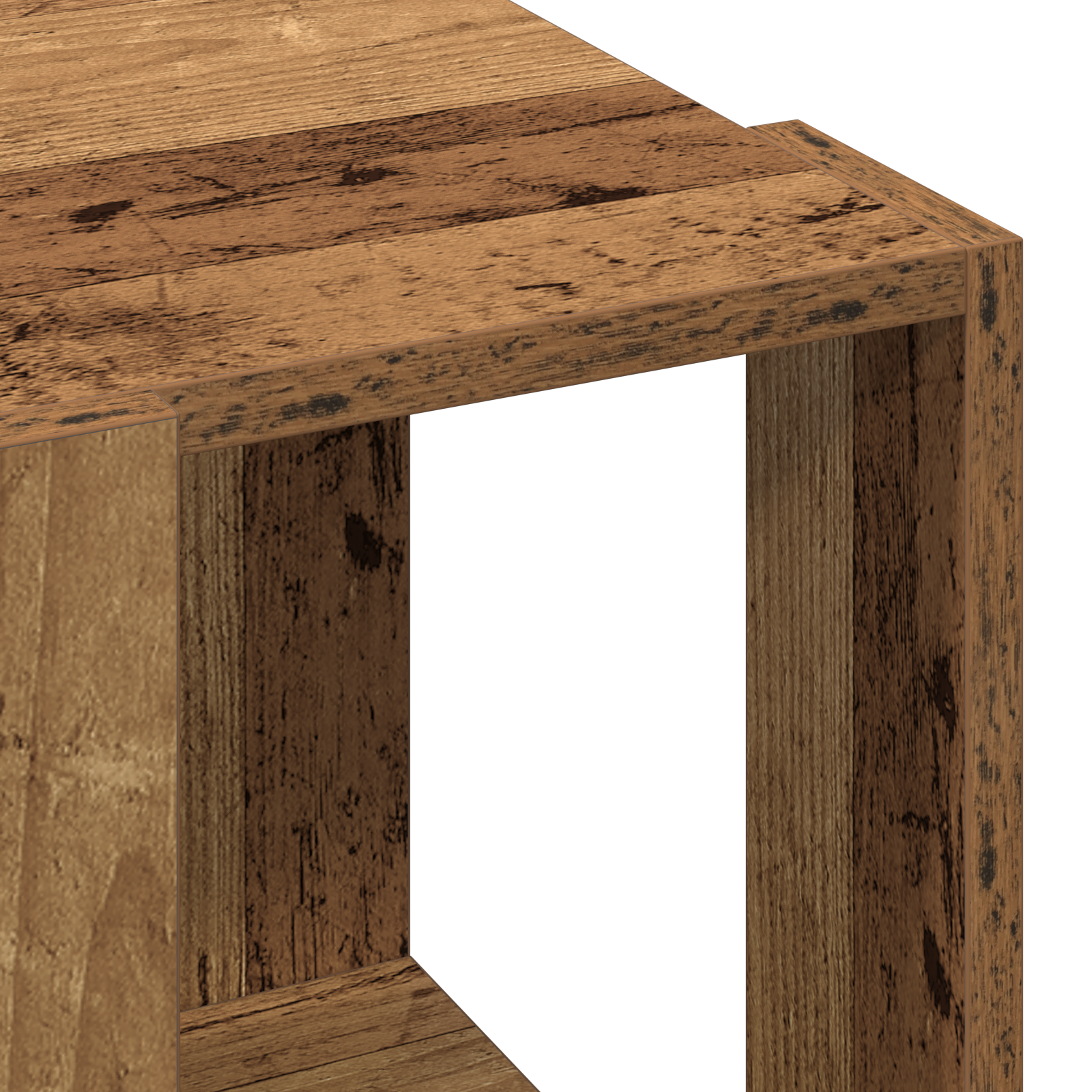 Coffee Table Old Wood Solid Reclaimed Wood 32 x 32 x 30 cm - Image 8