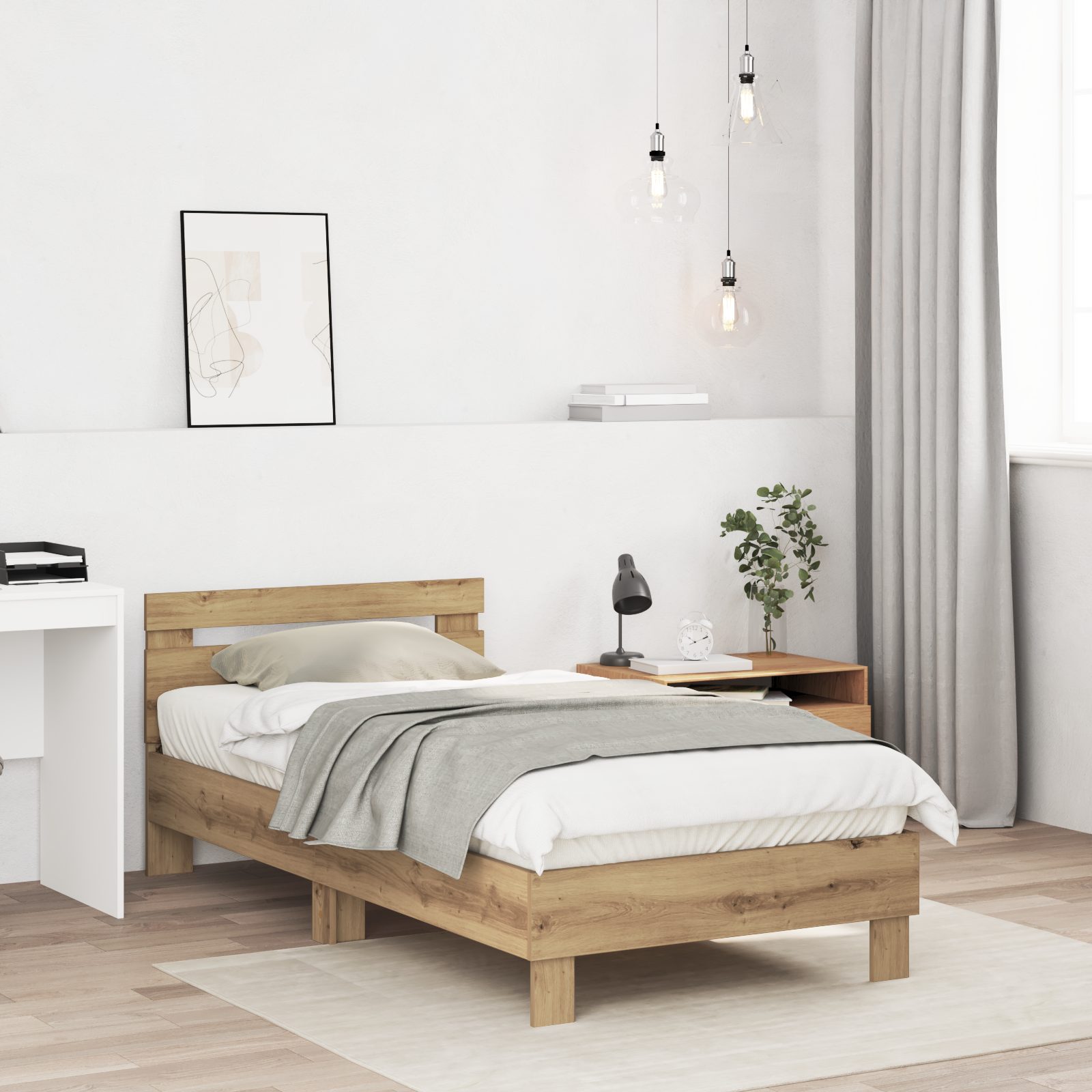 Artisan Oak Bed Frame Artisan Oak Solid Oak wood 90 x 190 cm - Image 5