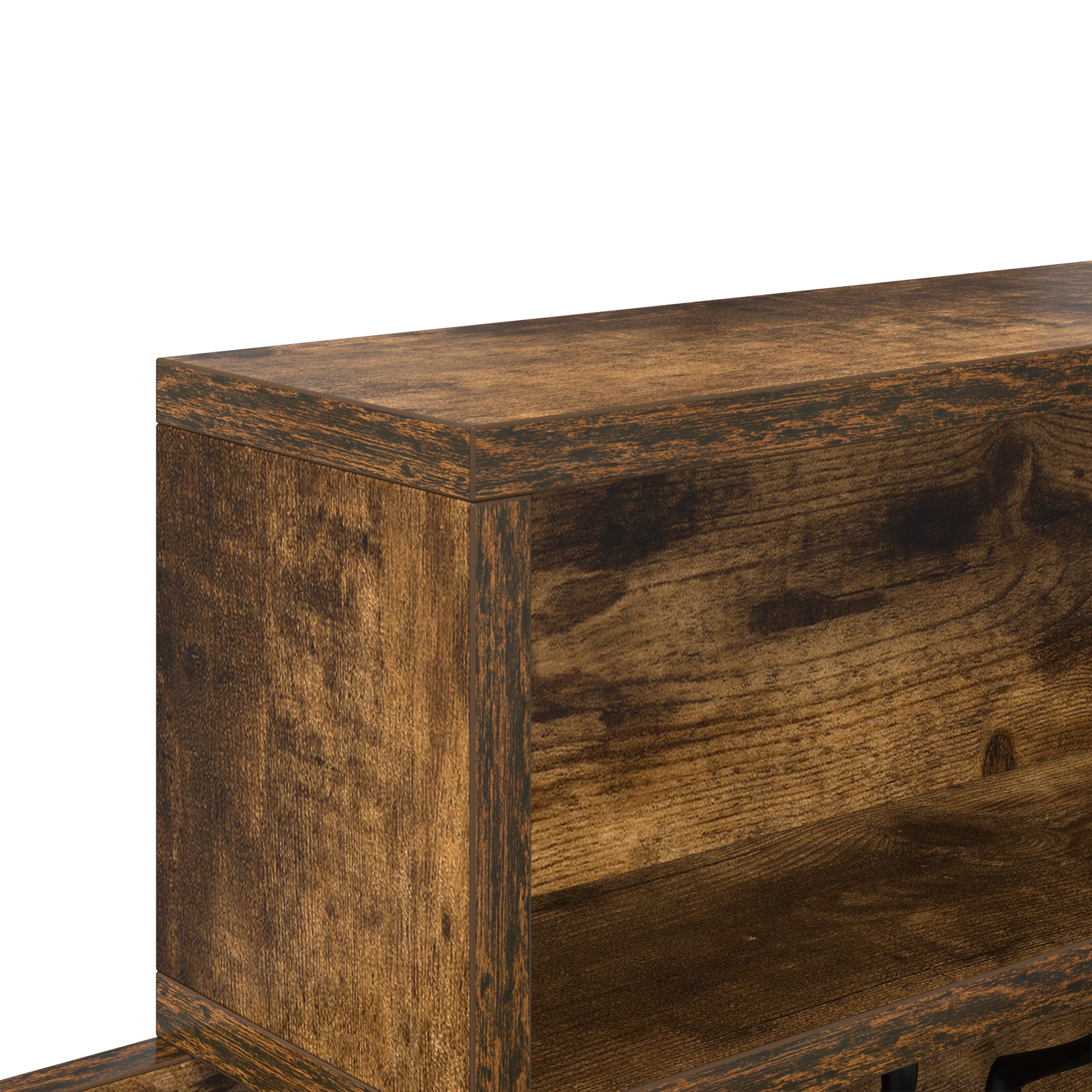 Wall-Mounted Coat Rack with Shelf Smoked oak 100 x 12 x 43.5 cm - Image 8