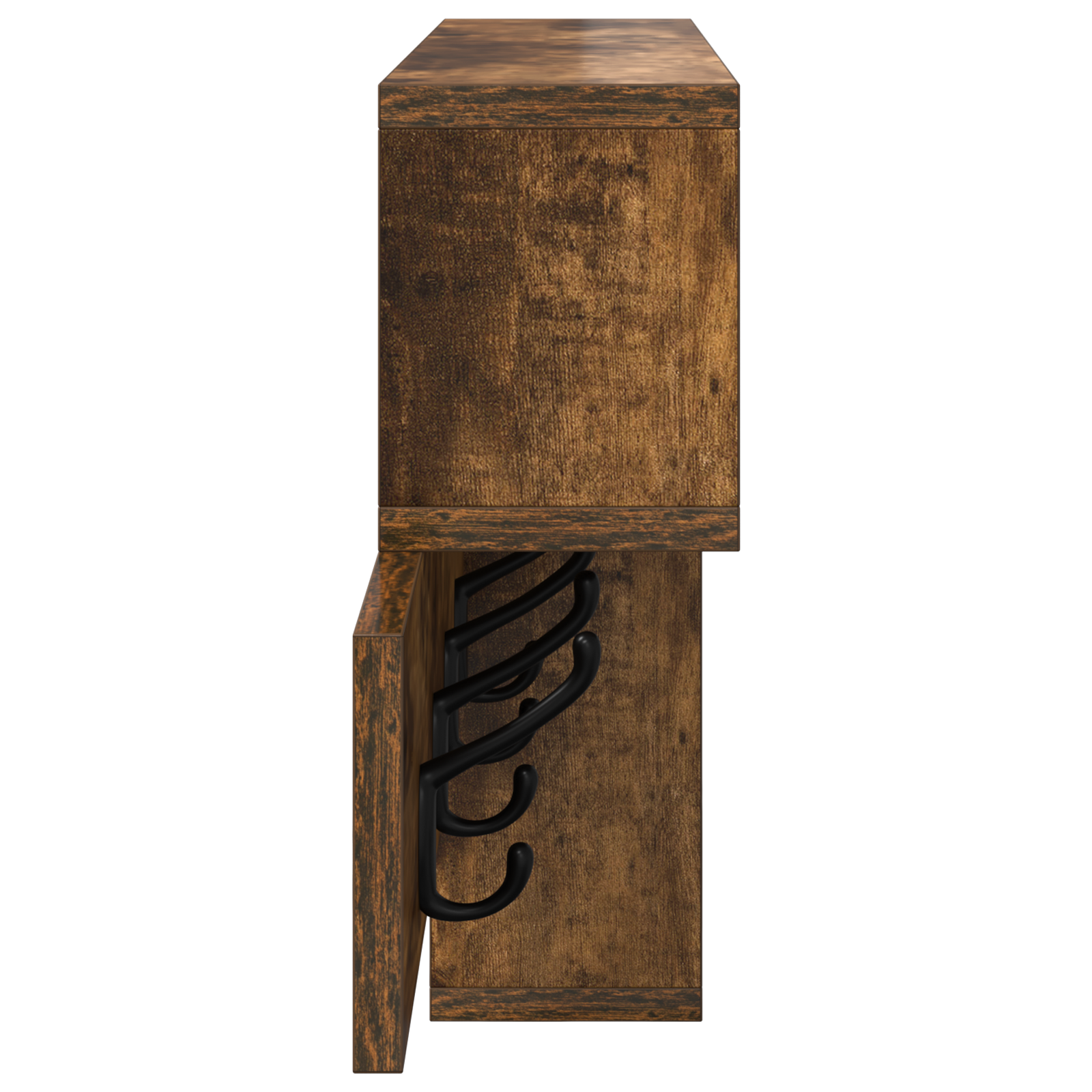 Vægmonteret Jakkeholder med hylde Røget eg 100 x 12 x 43.5 cm 5 image product%2F874415%2FP Image 874415 WBG Side 04