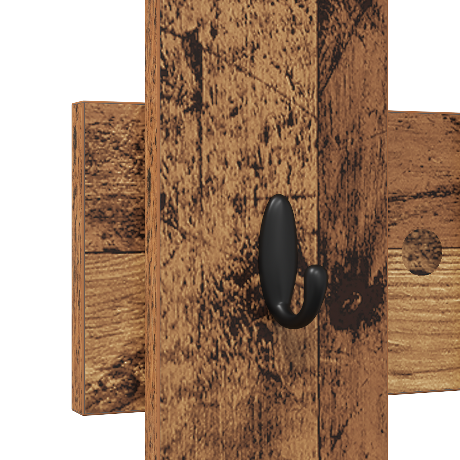 Wall-Mounted Coat Rack Old wood 60 x 3 x 82 cm Engineered wood - Image 8