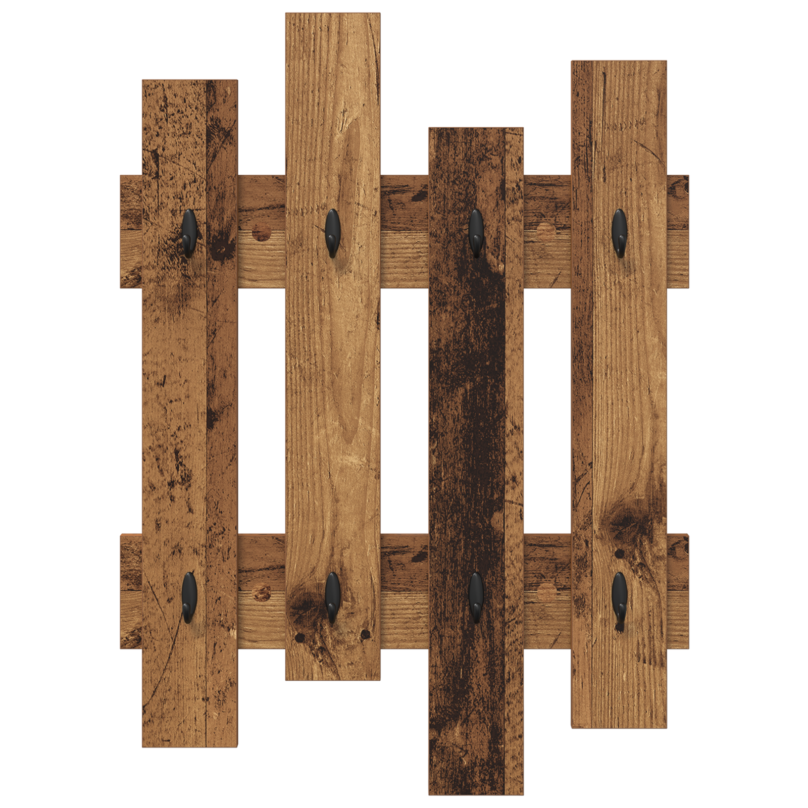 Wall-Mounted Coat Rack Old wood 60 x 3 x 82 cm Engineered wood - Image 5