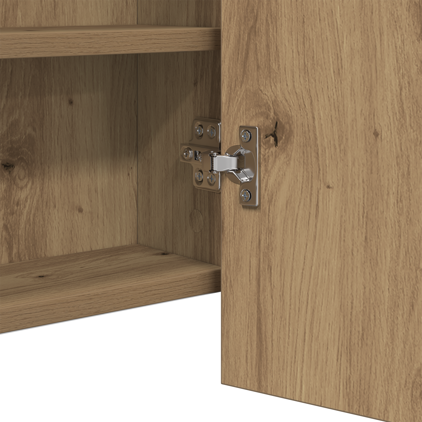 LED Mirror Cabinet Artisan Oak 100x12x45 cm Engineered Wood - Image 9