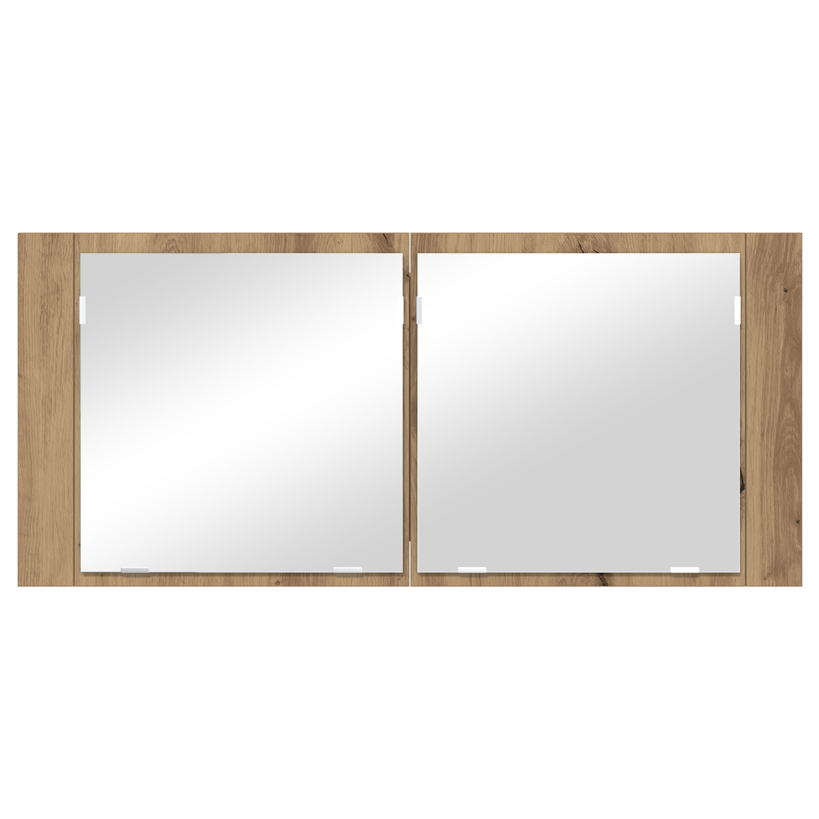 LED Mirror Cabinet Artisan Oak 100x12x45 cm Engineered Wood - Image 6
