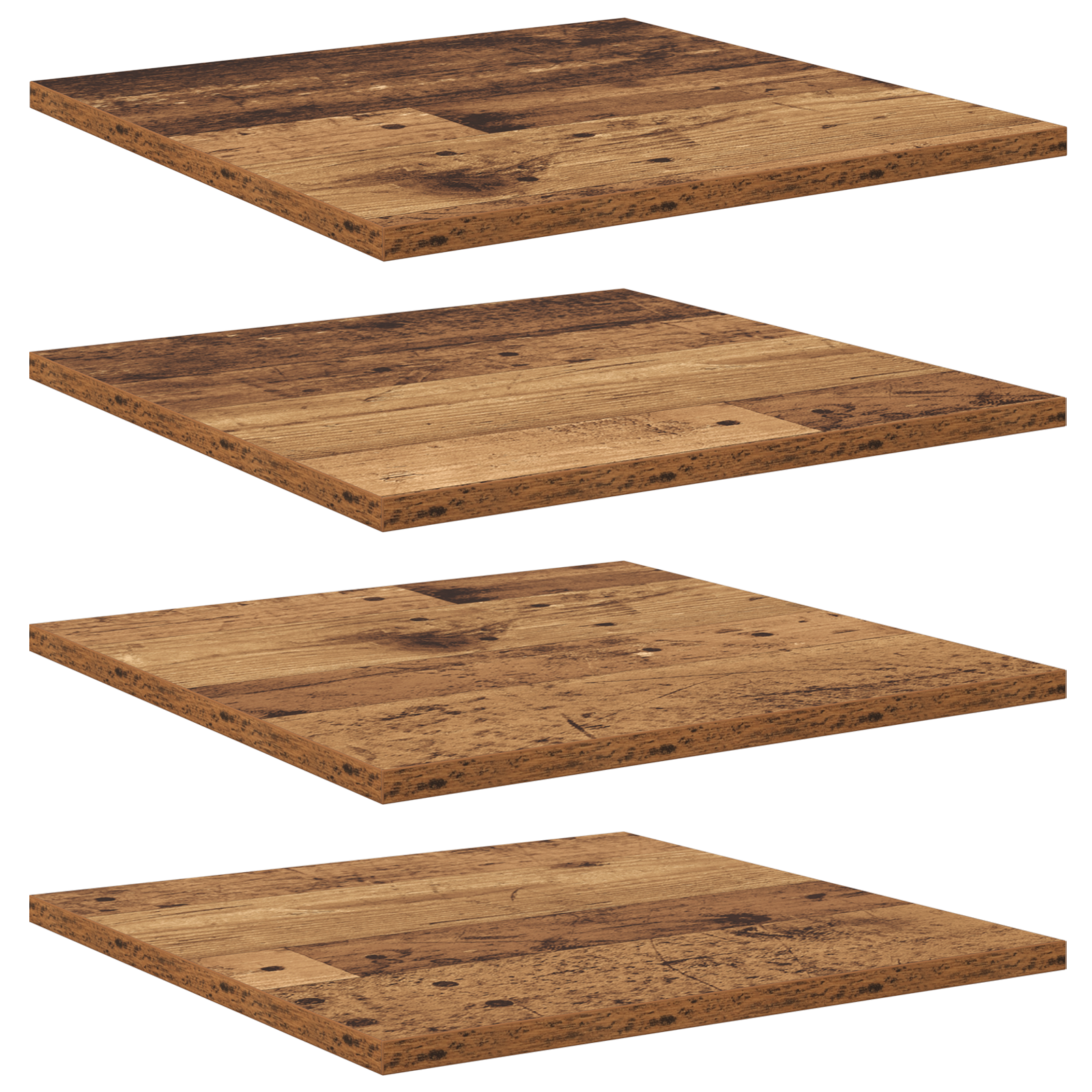 Wall-Mounted Shelves Old wood Wood 40 x 40 x 1.5 cm Rustic Shelf - Image 2