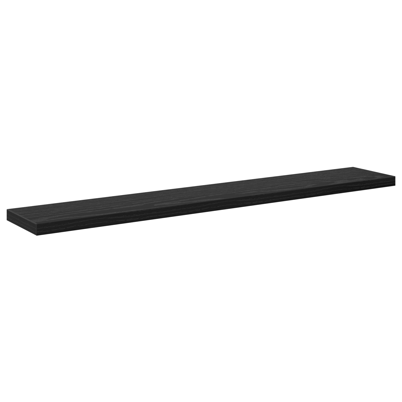 Wall-Mounted Shelves Black oak Engineered wood 60 x 10 x 1.5 cm - Image 4