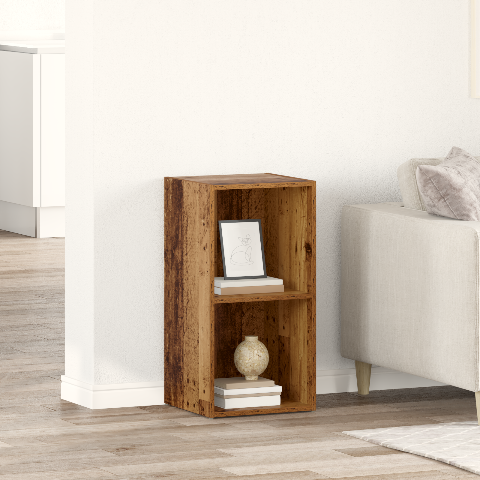 vidaXL Cabinet TV Lemn vechi Lemn compozit