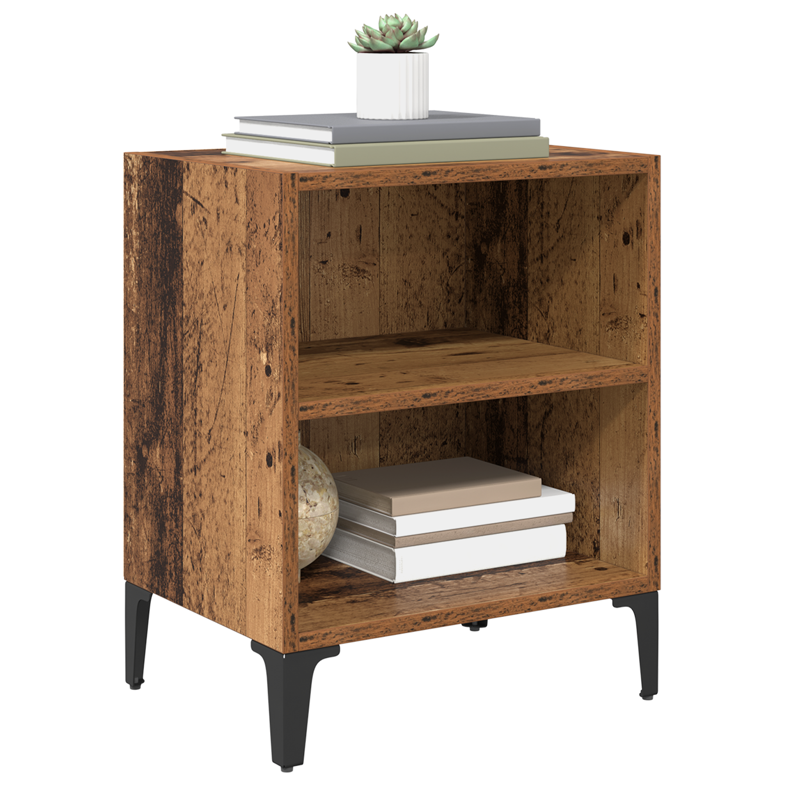 Bedside Cabinet Old Wood 40x30x50 cm Engineered Wood - Image 3