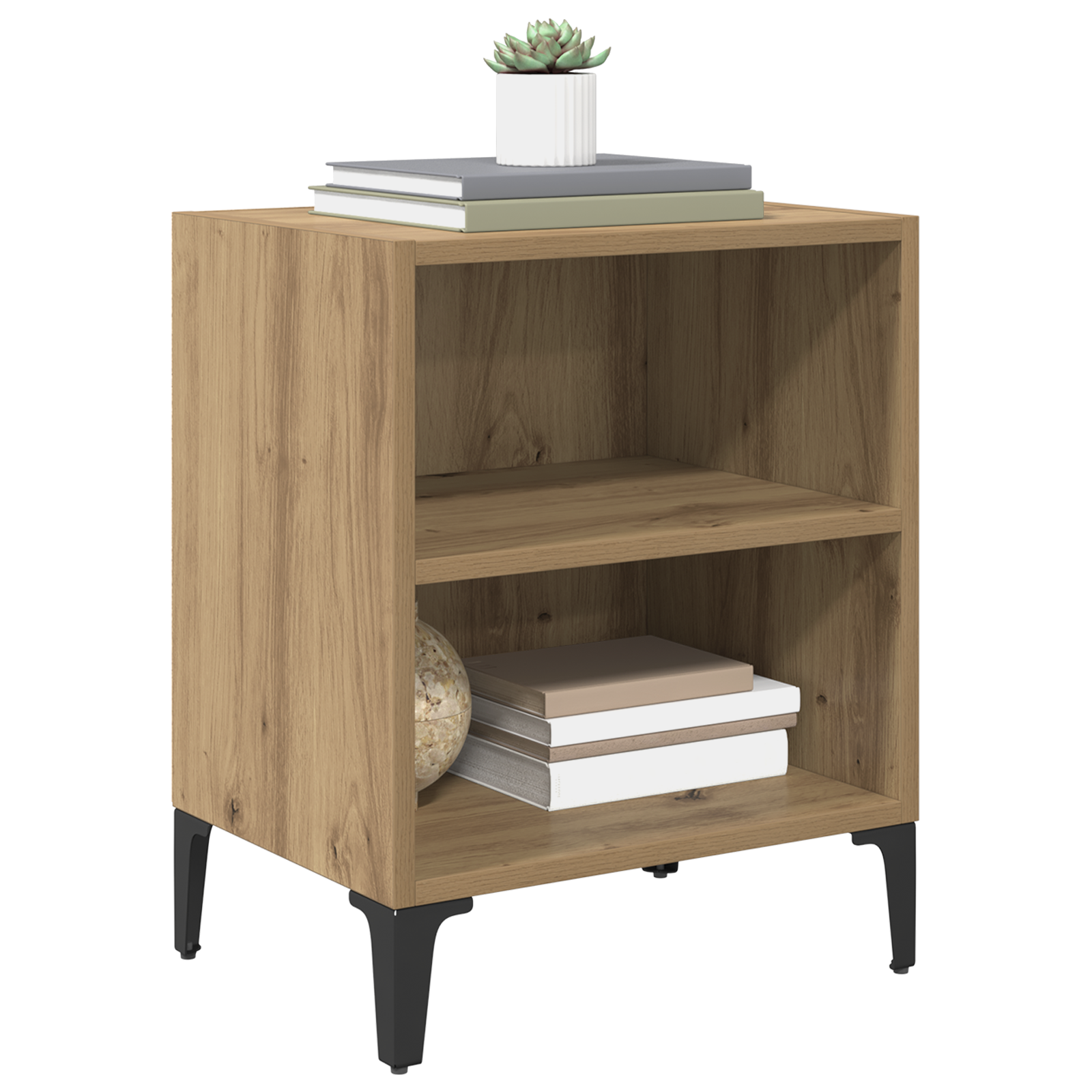 Bedside Cabinet Artisan Oak 40x30x50 cm Engineered Wood - Image 3