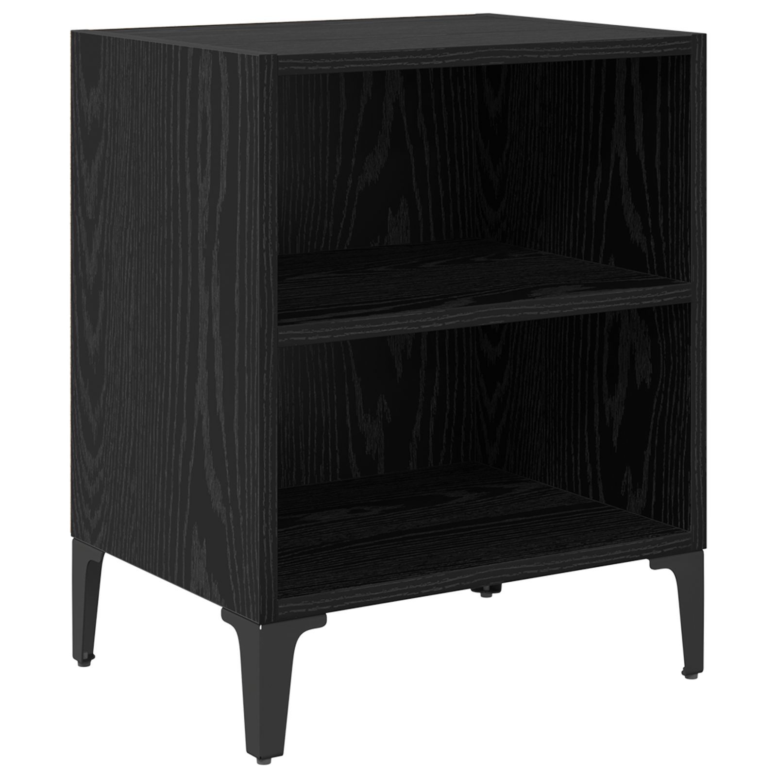 Bedside Cabinet Black Oak 40x30x50 cm Engineered Wood - Image 2