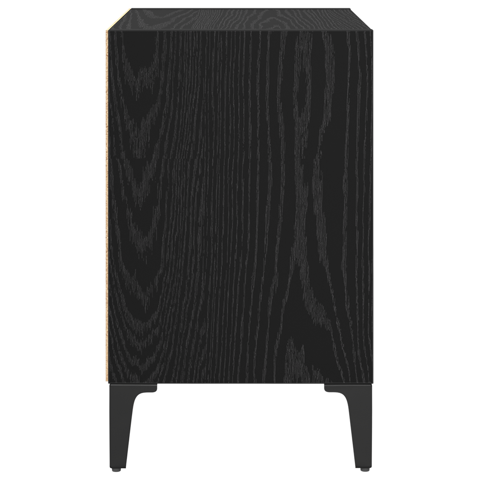 Bedside Cabinet Black Oak 40x30x50 cm Engineered Wood - Image 6