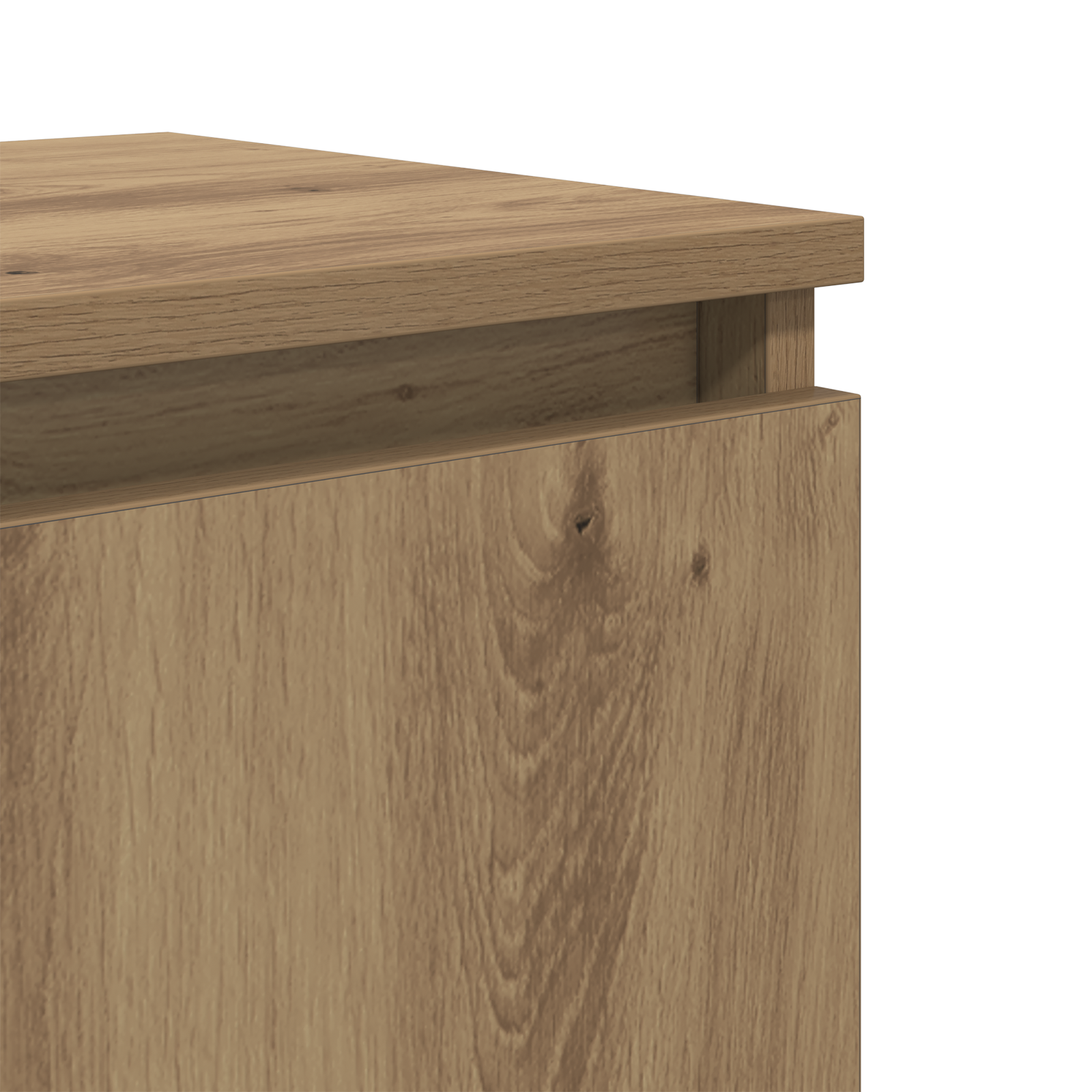 Artisan Oak Bedside Table Artisan oak MDF 40 x 30 x 50 cm - Image 10