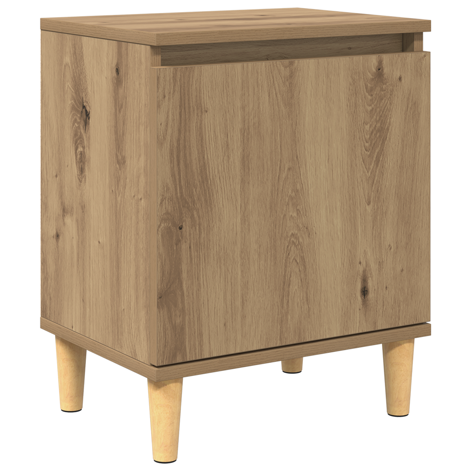 Artisan Oak Bedside Table Artisan oak MDF 40 x 30 x 50 cm - Image 2