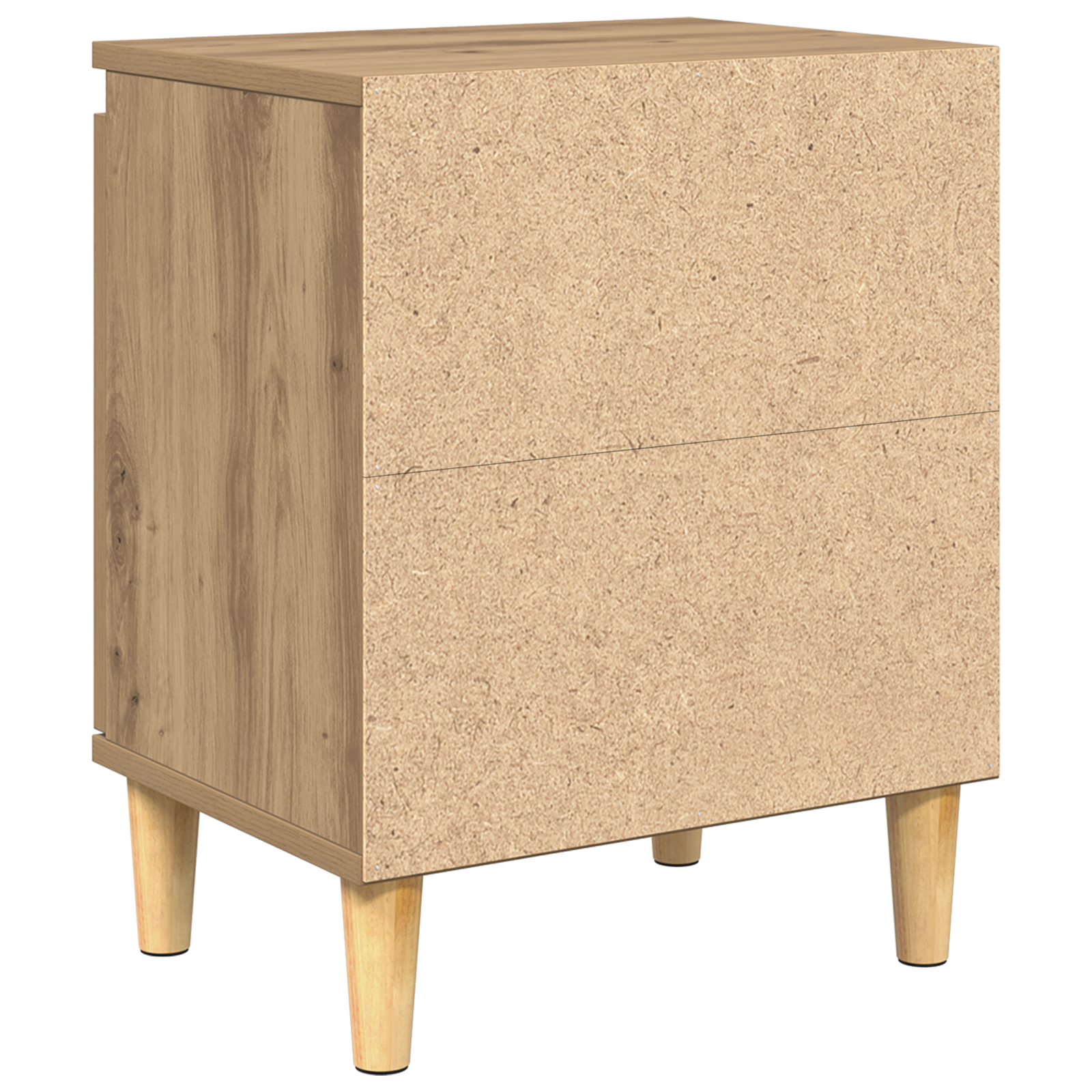 Artisan Oak Bedside Table Artisan oak MDF 40 x 30 x 50 cm - Image 8
