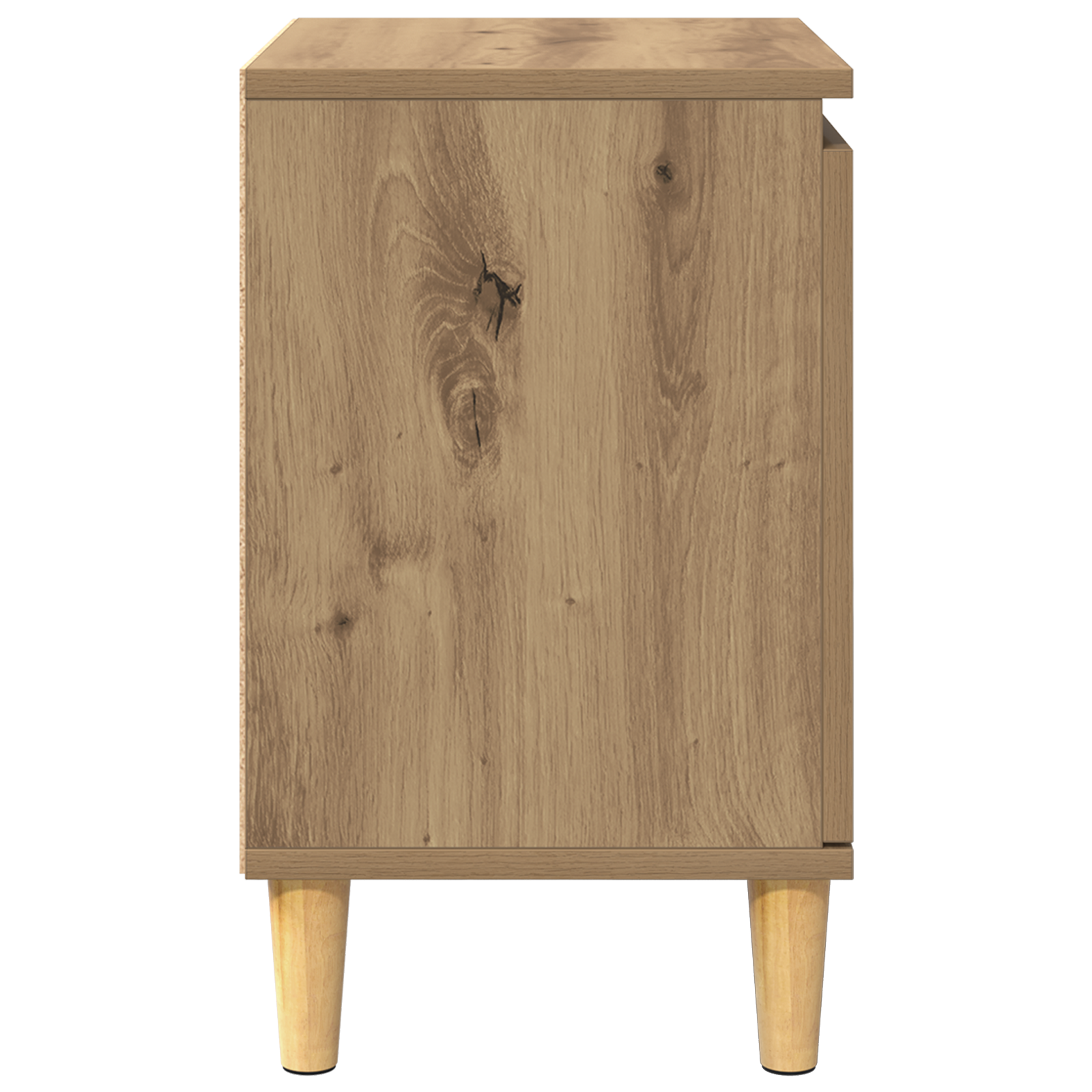 Artisan Oak Bedside Table Artisan oak MDF 40 x 30 x 50 cm - Image 7