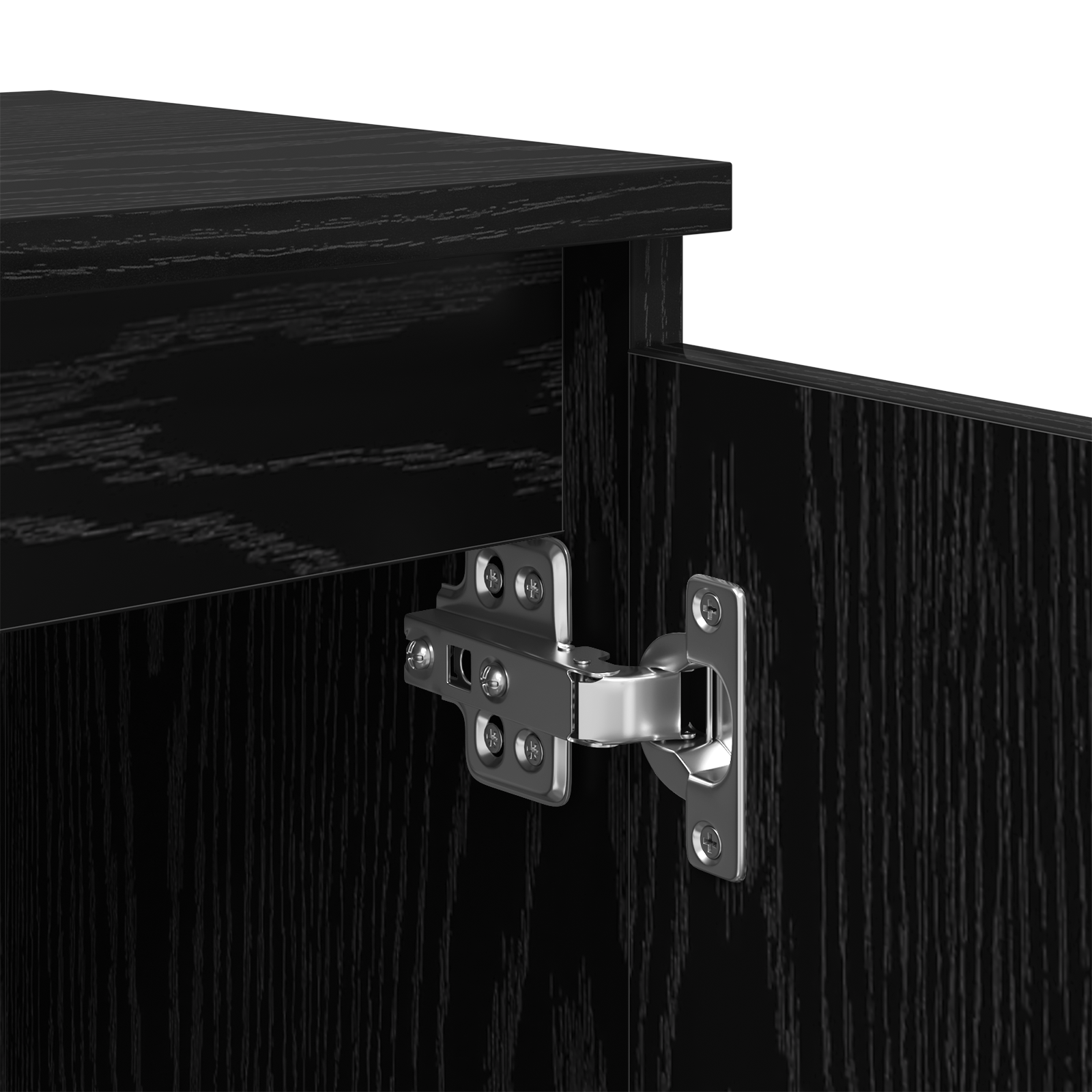 Black Oak Nightstand Black oak Engineered wood 40 x 30 x 50 cm - Image 9