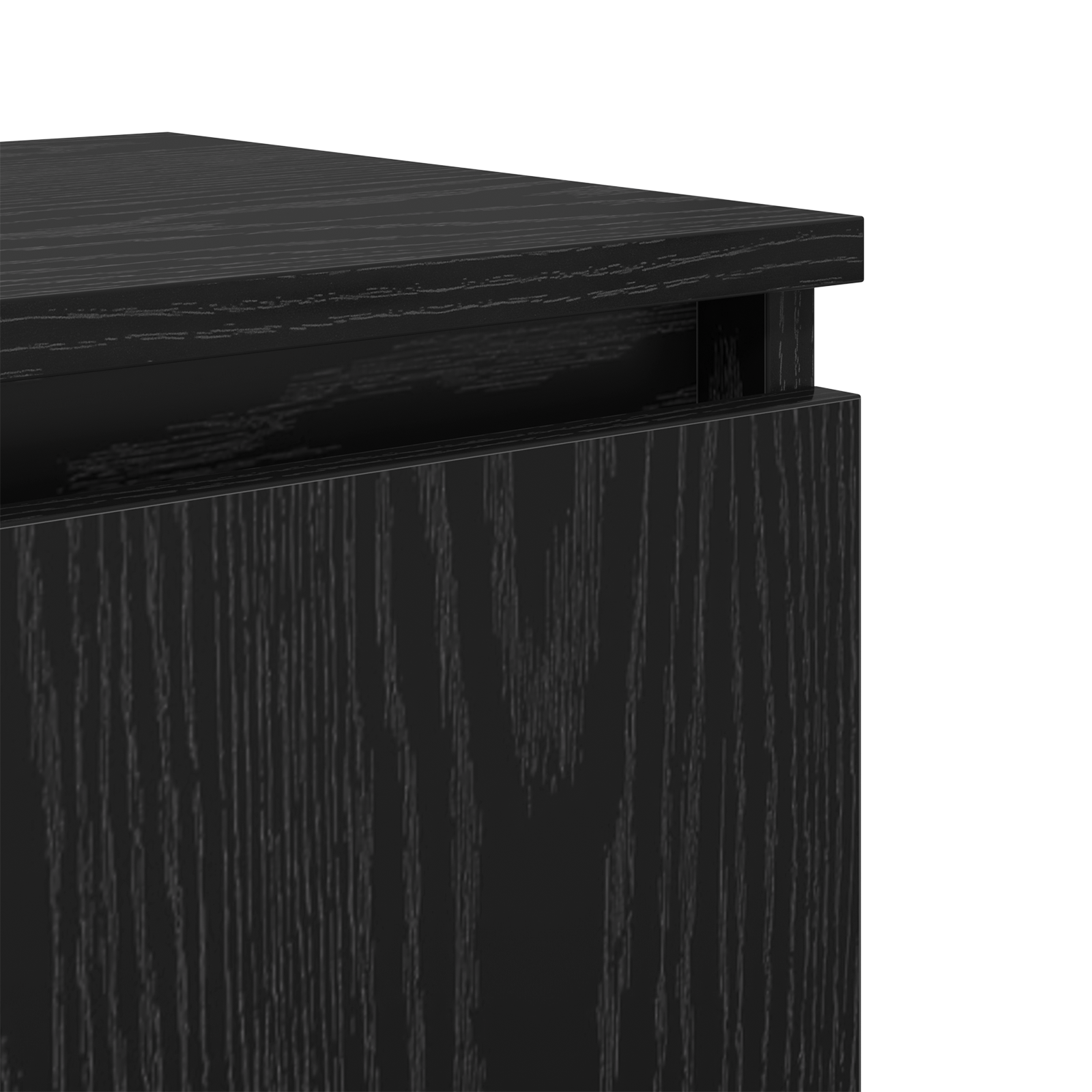Black Oak Nightstand Black oak Engineered wood 40 x 30 x 50 cm - Image 10