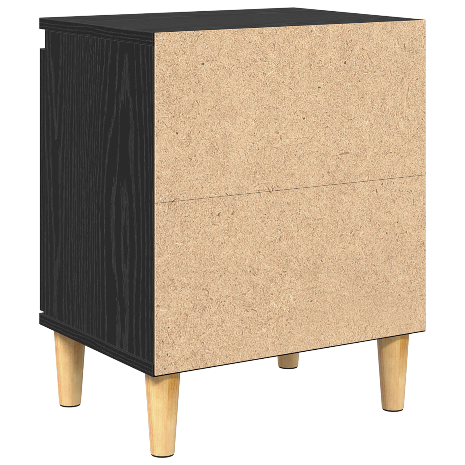 Black Oak Nightstand Black oak Engineered wood 40 x 30 x 50 cm - Image 8