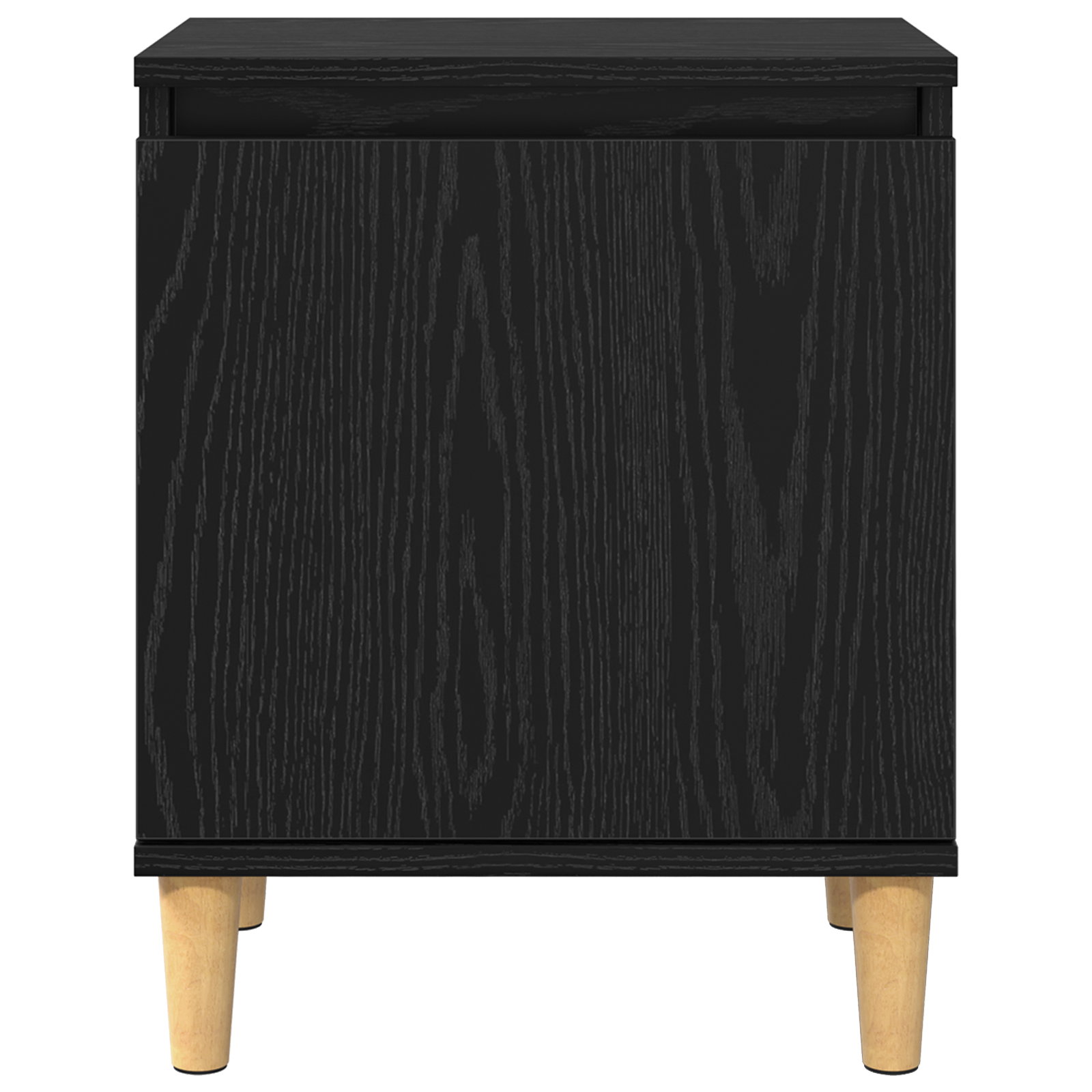 Black Oak Nightstand Black oak Engineered wood 40 x 30 x 50 cm - Image 6
