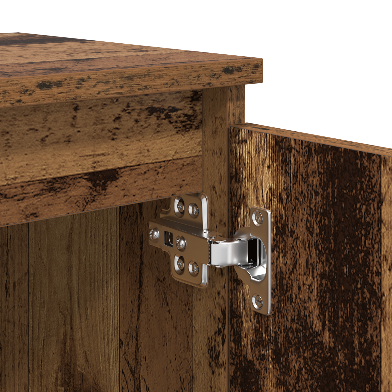 Old Wood Nightstand Old wood Solid wood, metal 40 x 30 x 50 cm - Image 10