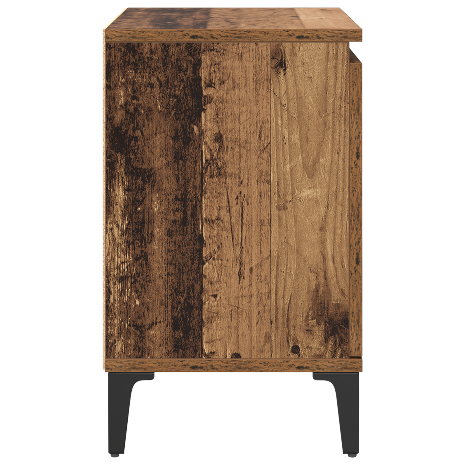 Old Wood Nightstand Old wood Solid wood, metal 40 x 30 x 50 cm - Image 7