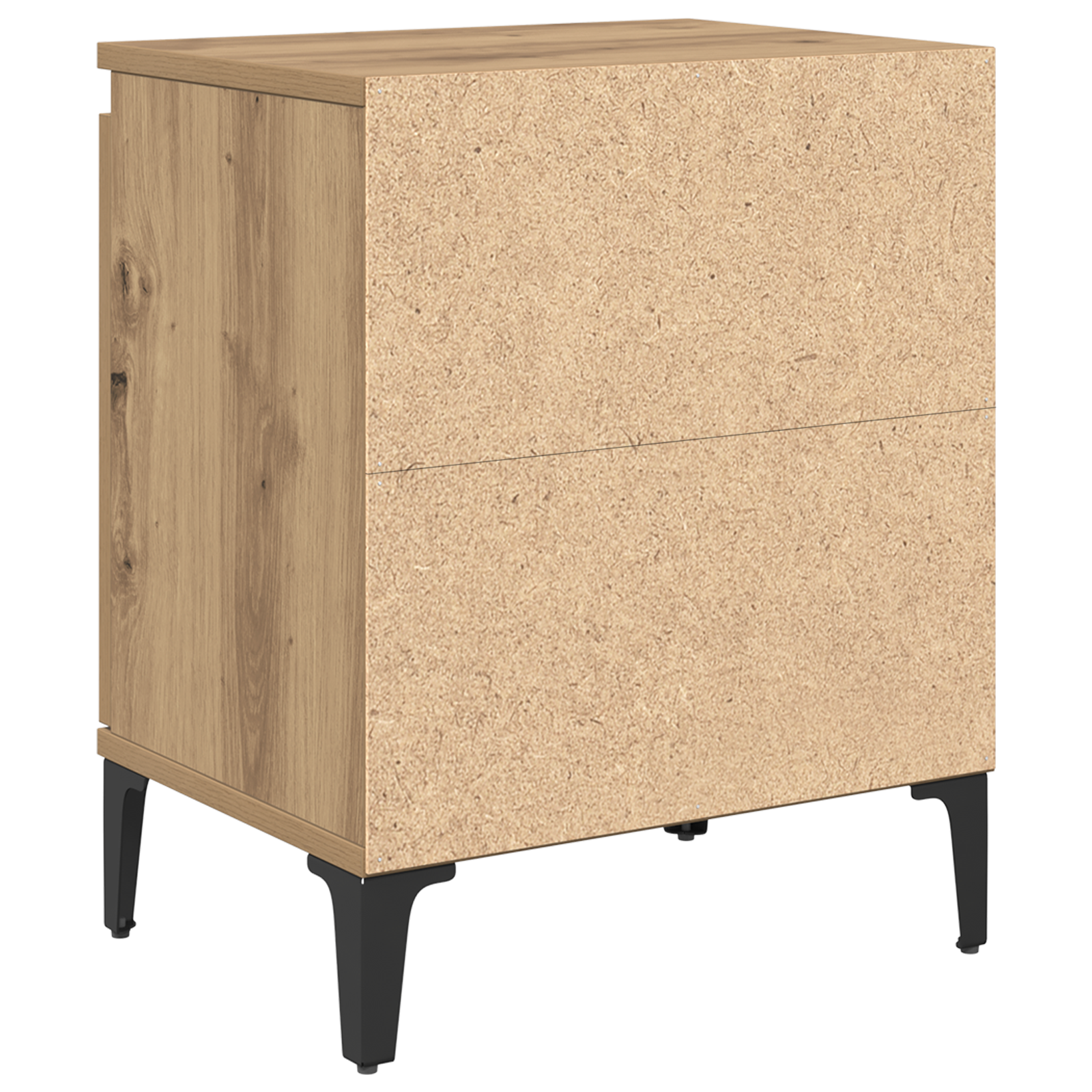 Artisan Oak Bedside Table Artisan Oak Engineered wood, Metal - Image 8