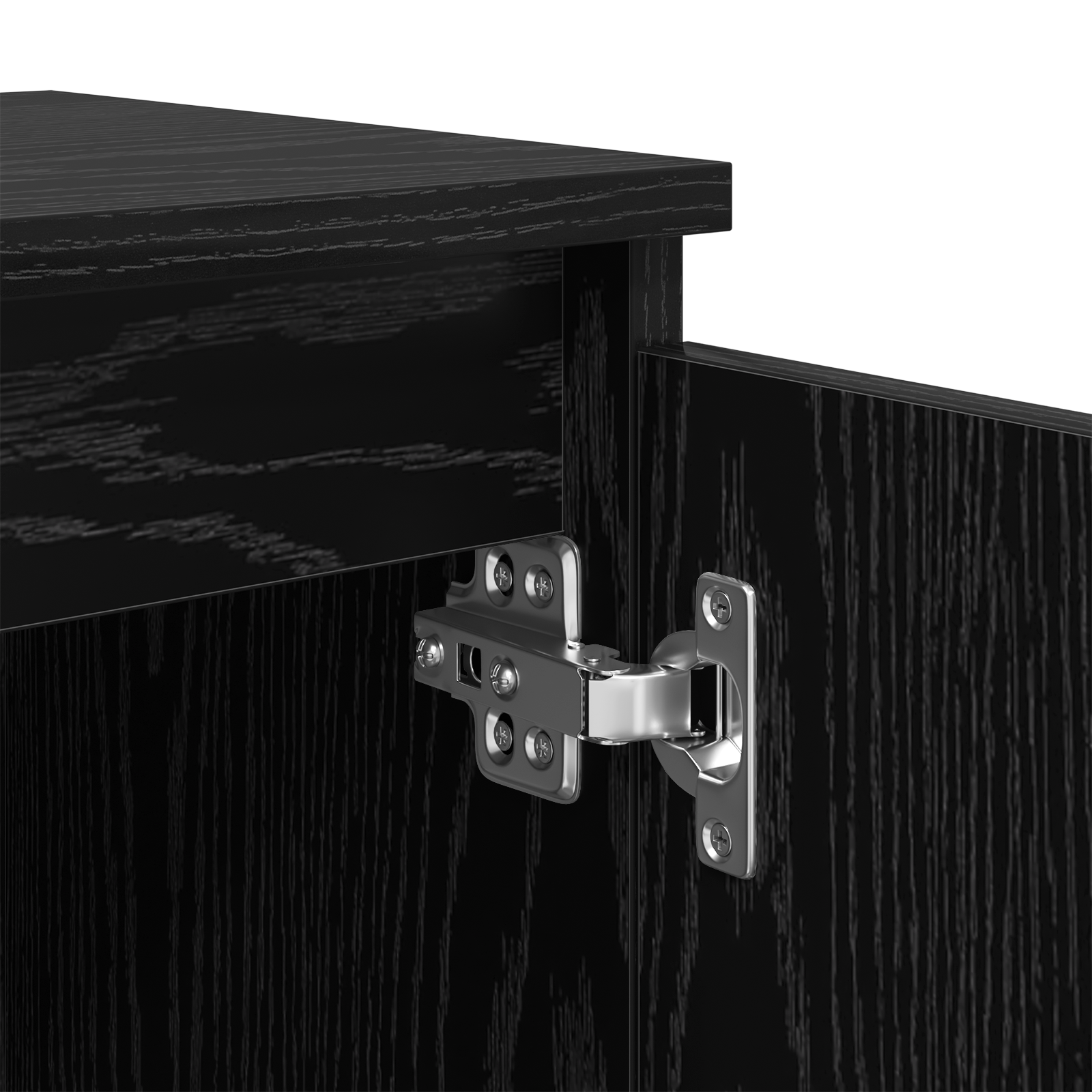 Black Oak Nightstand Black oak Engineered wood 40 x 30 x 50 cm - Image 10