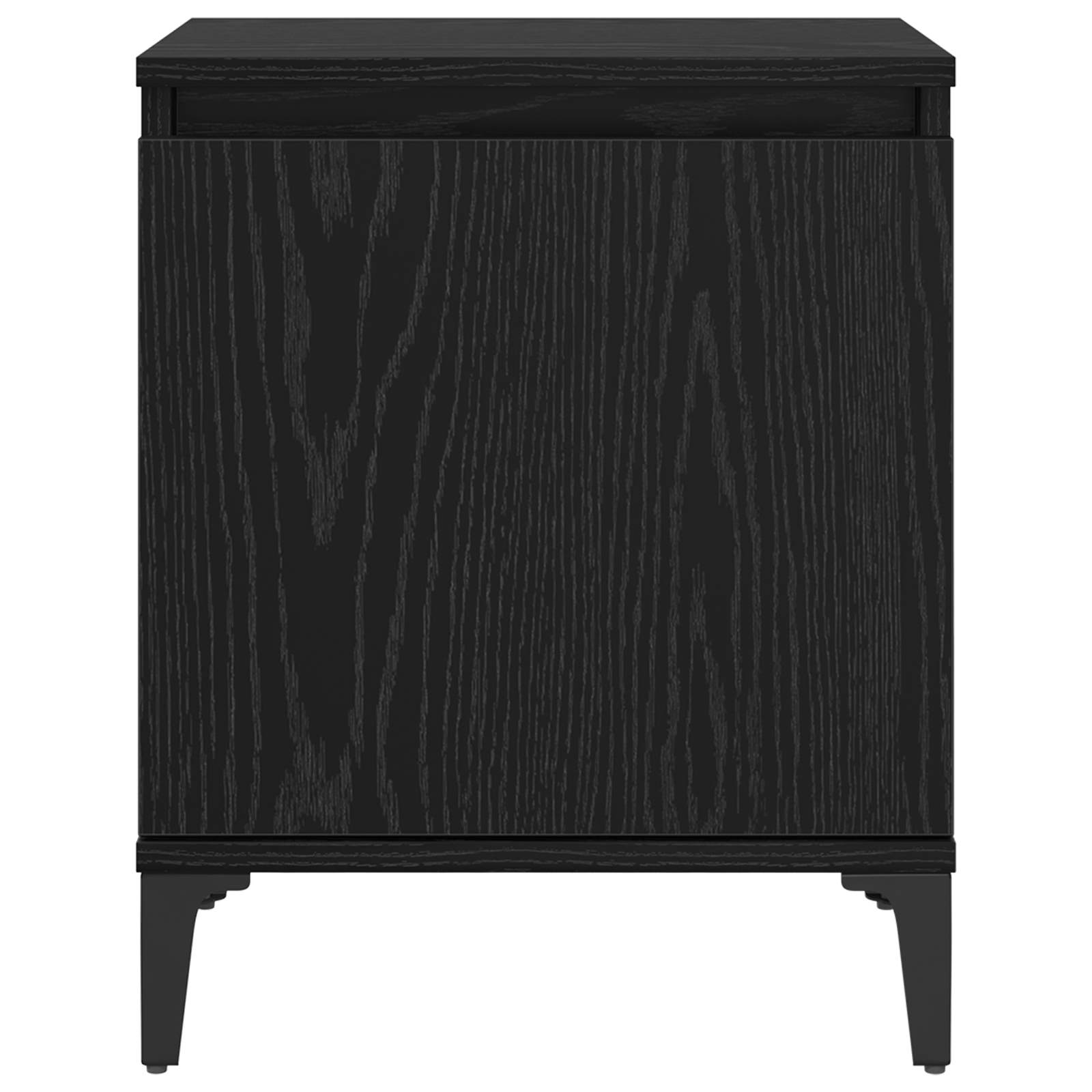 Black Oak Nightstand Black oak Engineered wood 40 x 30 x 50 cm - Image 6