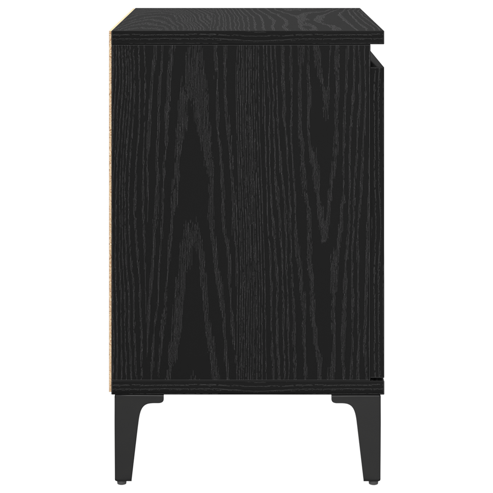 Black Oak Nightstand Black oak Engineered wood 40 x 30 x 50 cm - Image 7