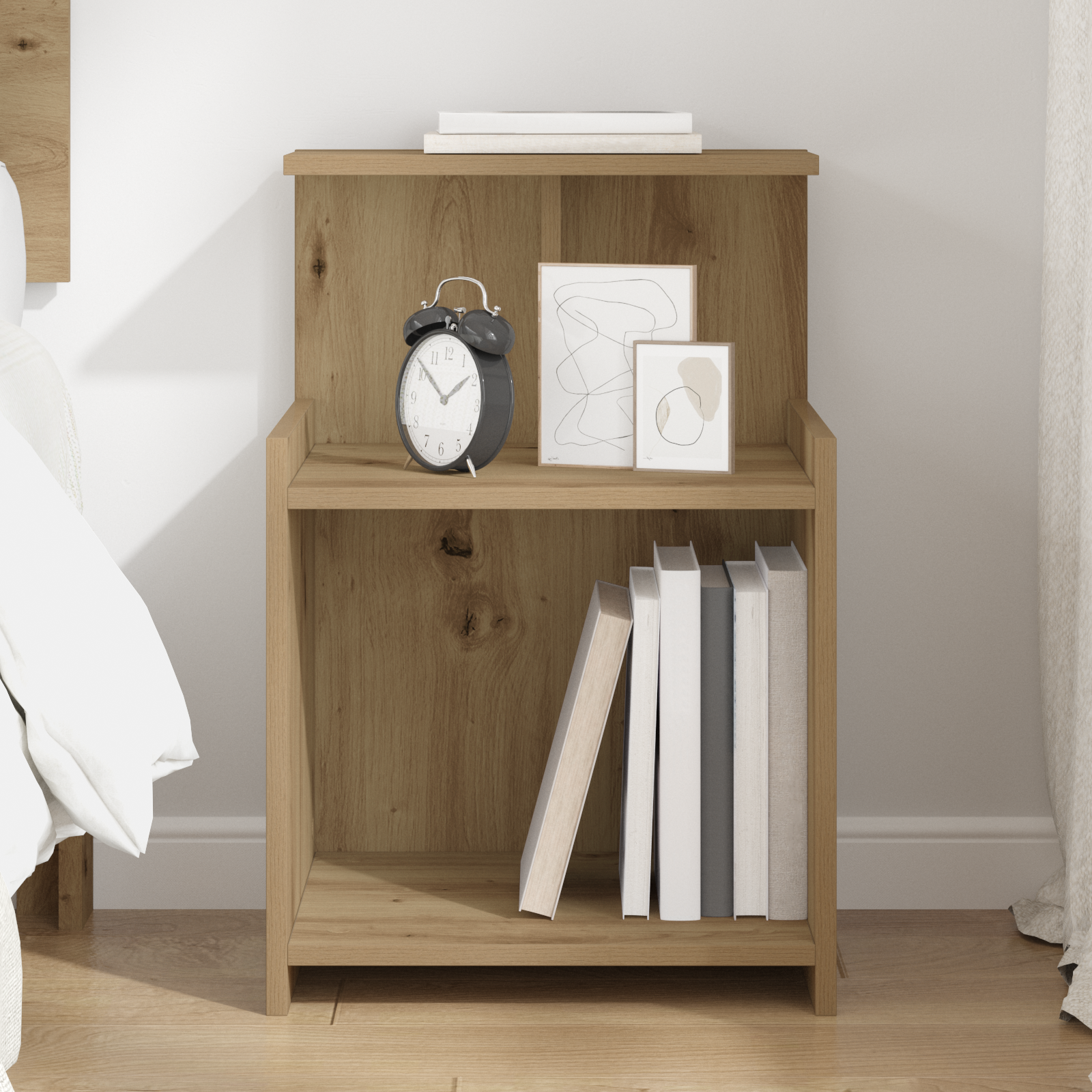 Bed Cabinet Artisan Oak 40x35x60 cm Engineered Wood