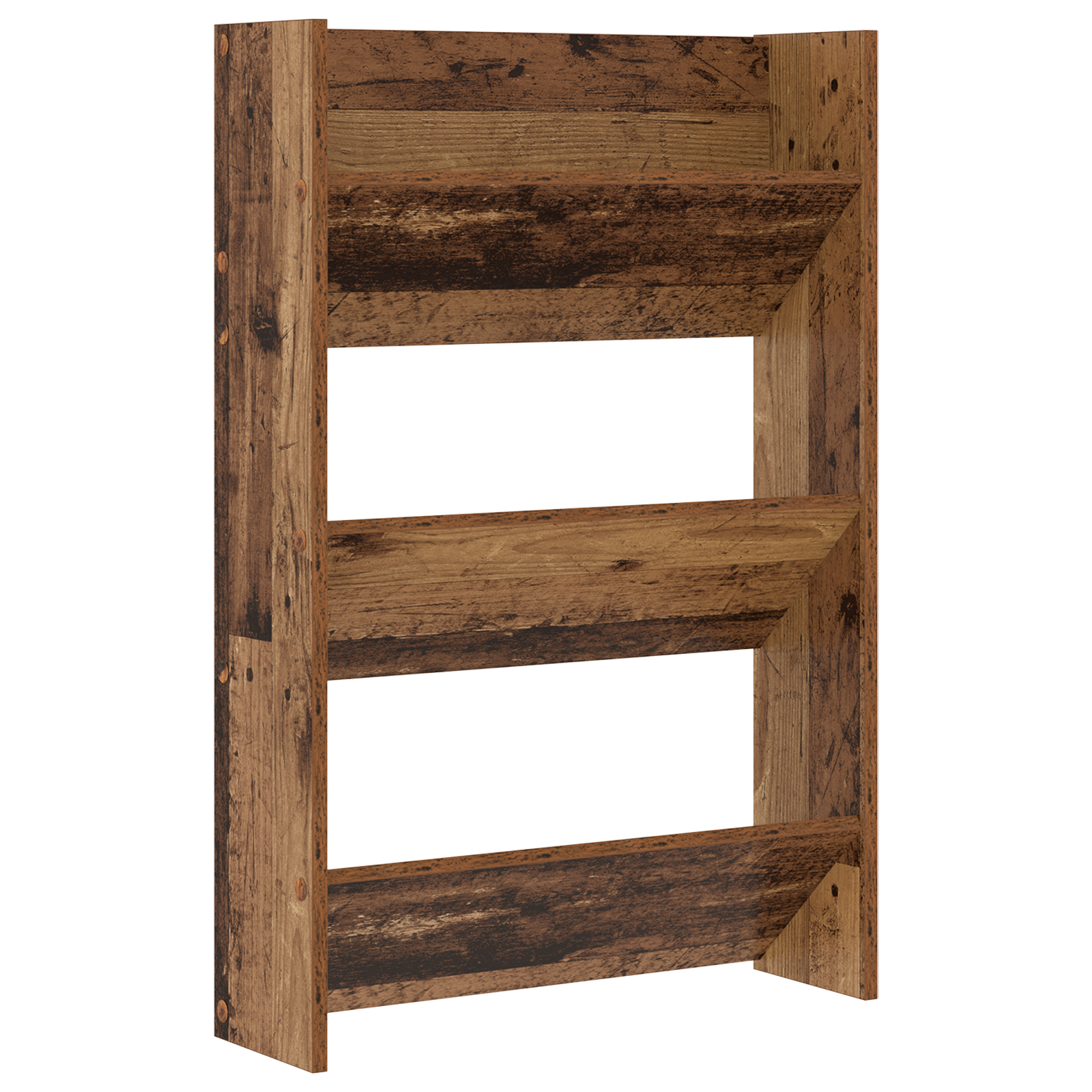 Schoenenkast 2 st 60 x 18 x 90 cm Bewerkt hout Oudhout