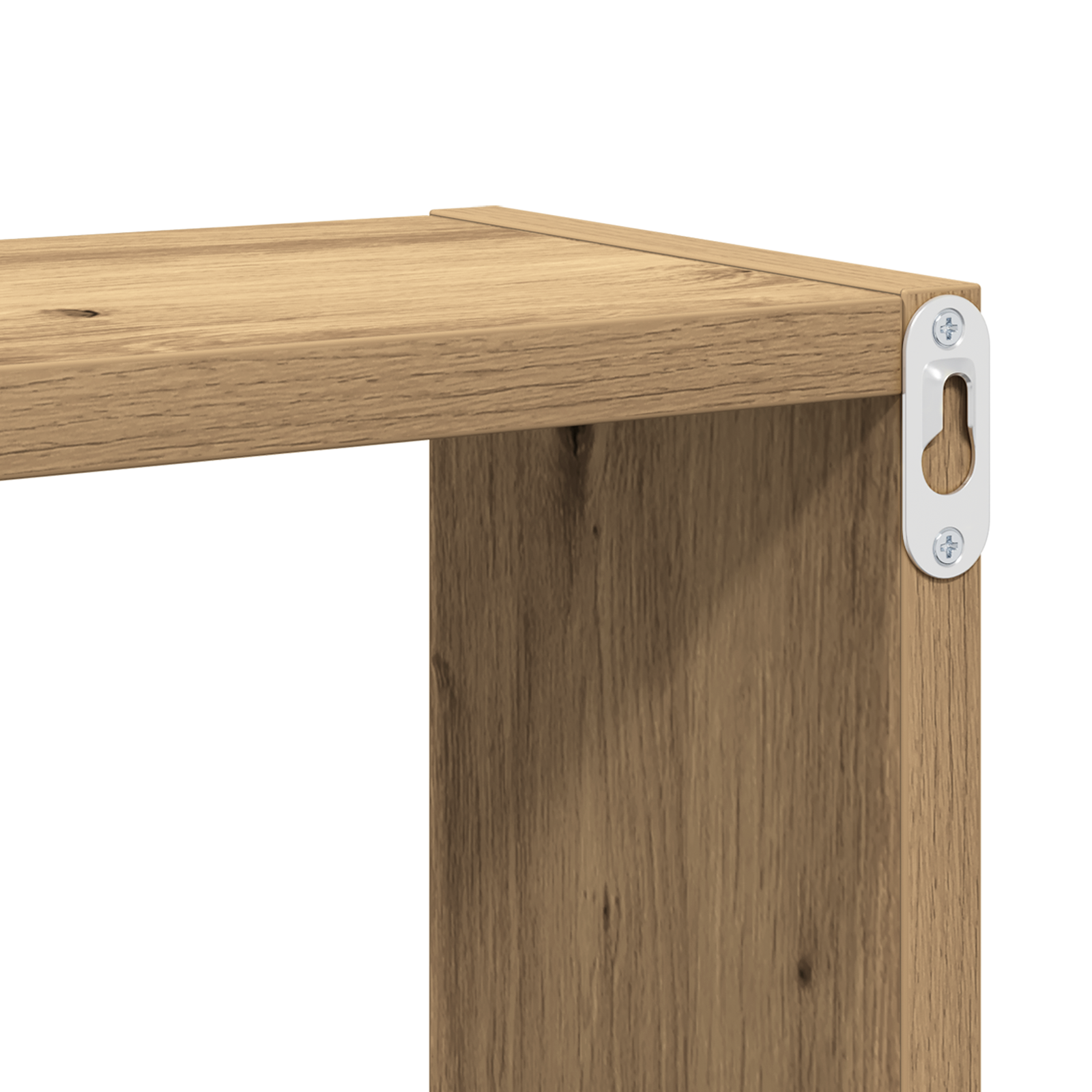 Wall Shelves Artisan oak MDF with veneer 26 x 15 x 26 cm - Image 9