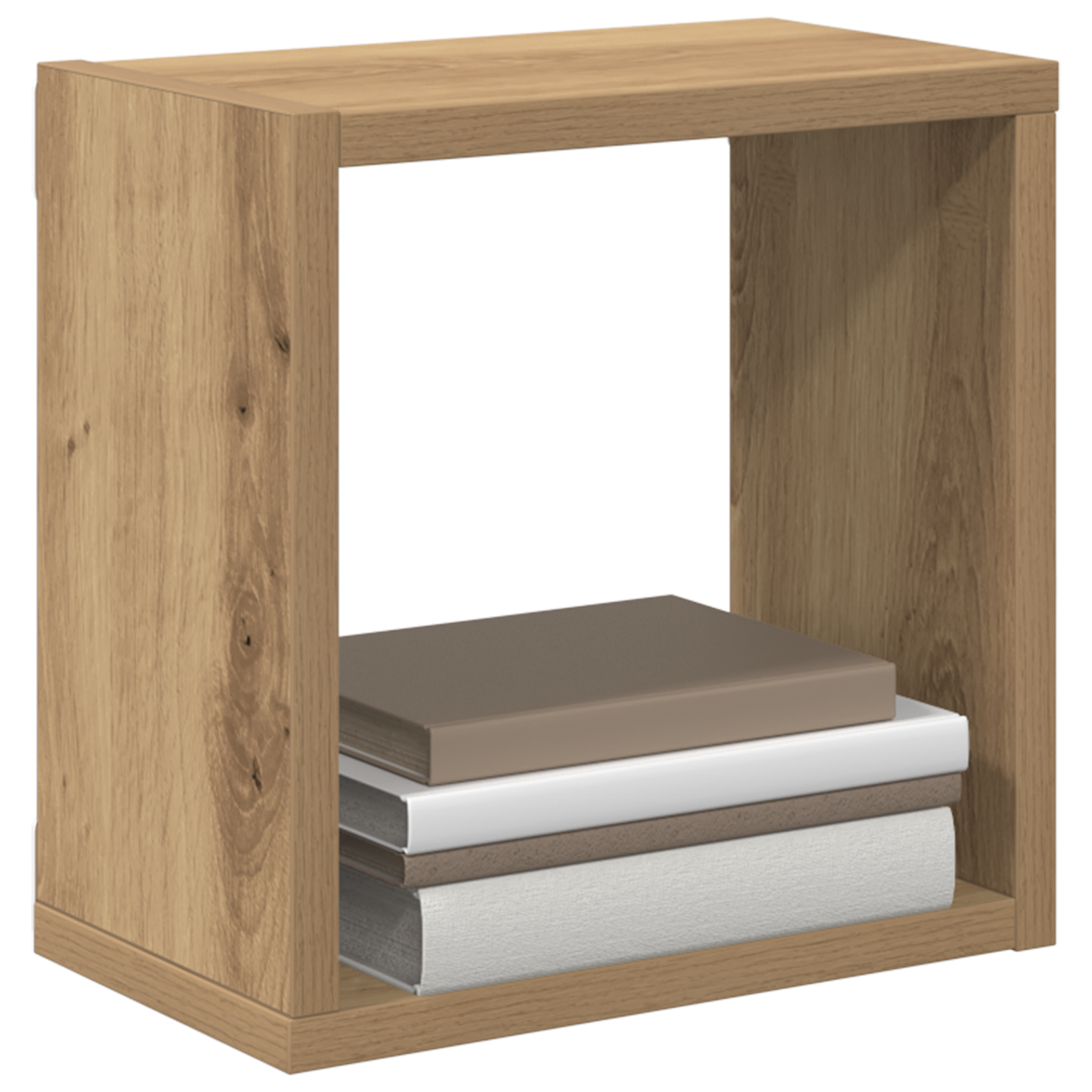 Wall Shelves Artisan oak MDF with veneer 26 x 15 x 26 cm - Image 3