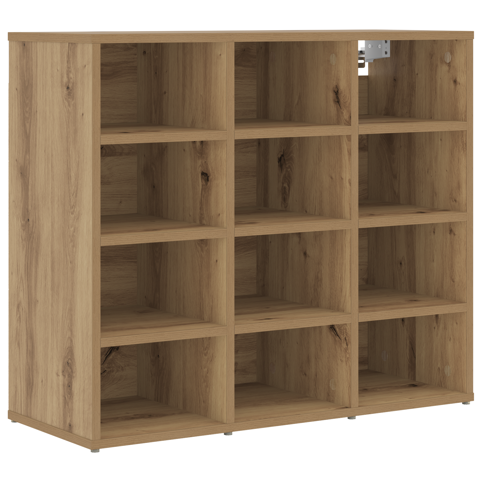 Schoenenkast 77,5 x 30 x 67 cm Bewerkt hout Artisan Eiken