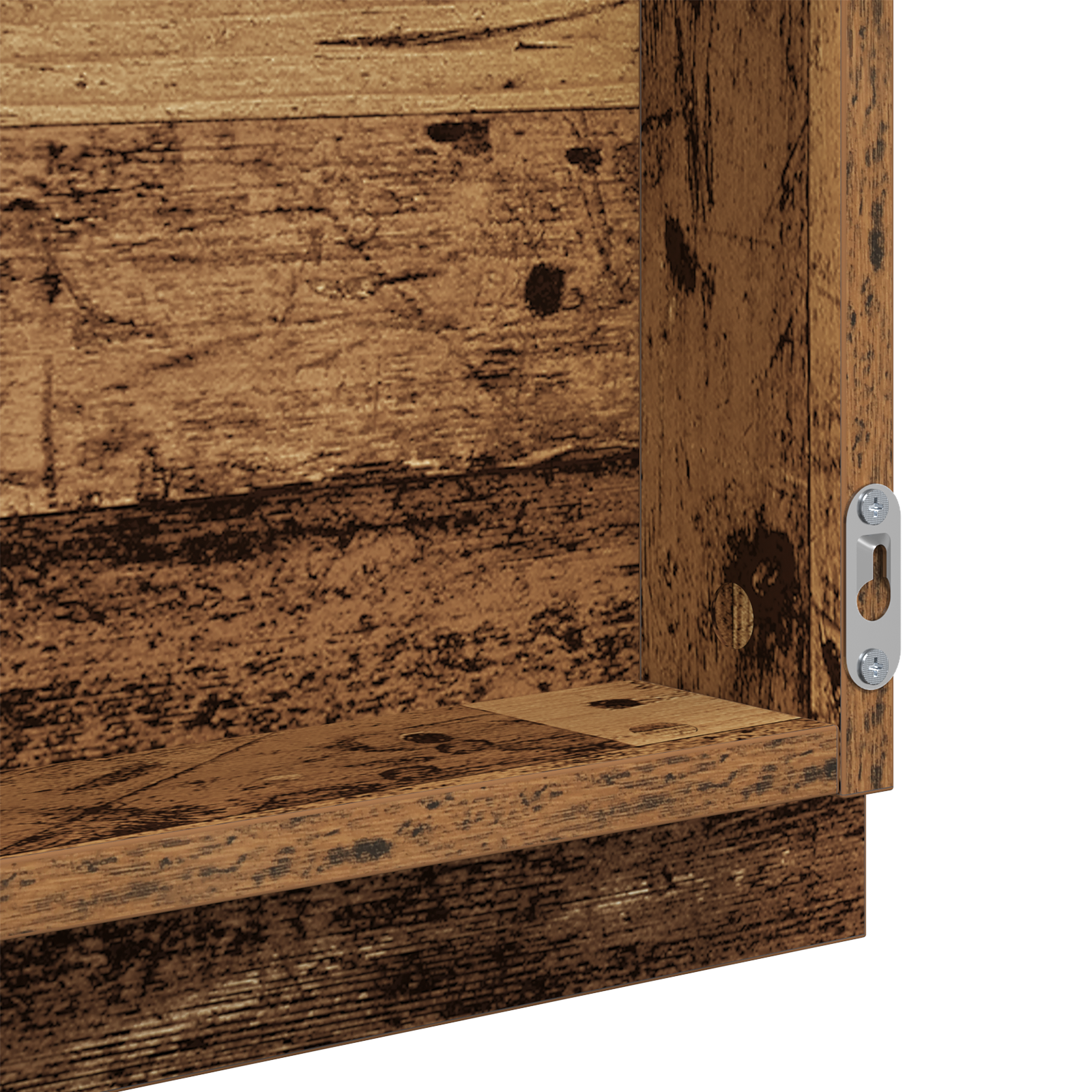 LED Bathroom Mirror Old Wood 40x8.5x37 cm Engineered Wood - Image 7